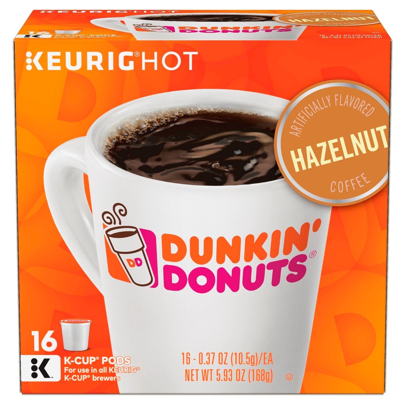 Dunkin' Original Blend Single Serve Keurig K-Cup Pods, Medium Roast Coffee, 60 Pods total (6 Boxes of 10)