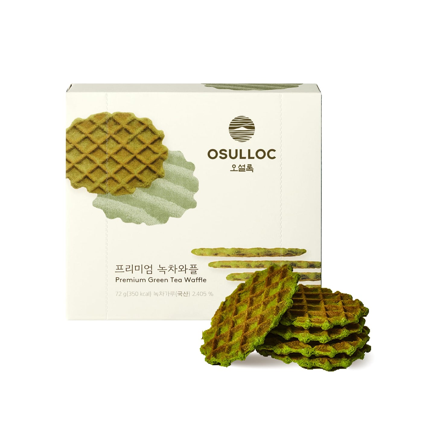 OSULLOC Langue de Chat Cookies (3.52oz, 100g) Korean Matcha Flavored Snacks | Asian Snacks, Premium Tea Food