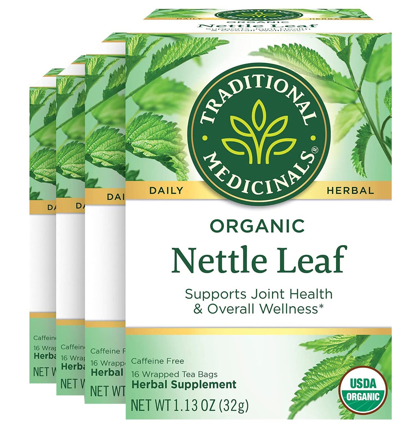 Traditional Medicinals Tea, Organic Lemon Balm, Calms Nerves & Supports Digestion, 16 Tea Bags