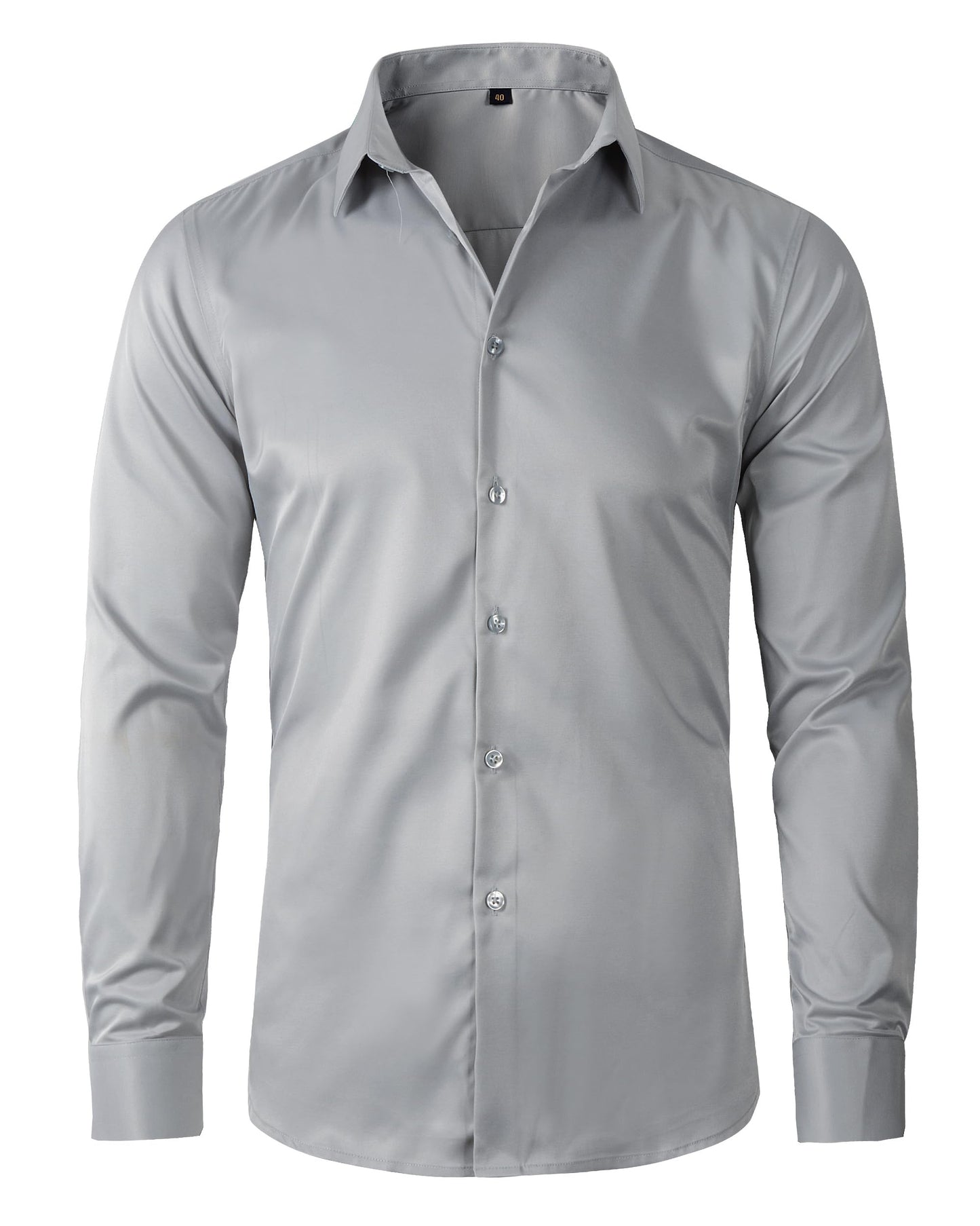 Beninos Mens Long Sleeve Slim Fit Dress Shirts