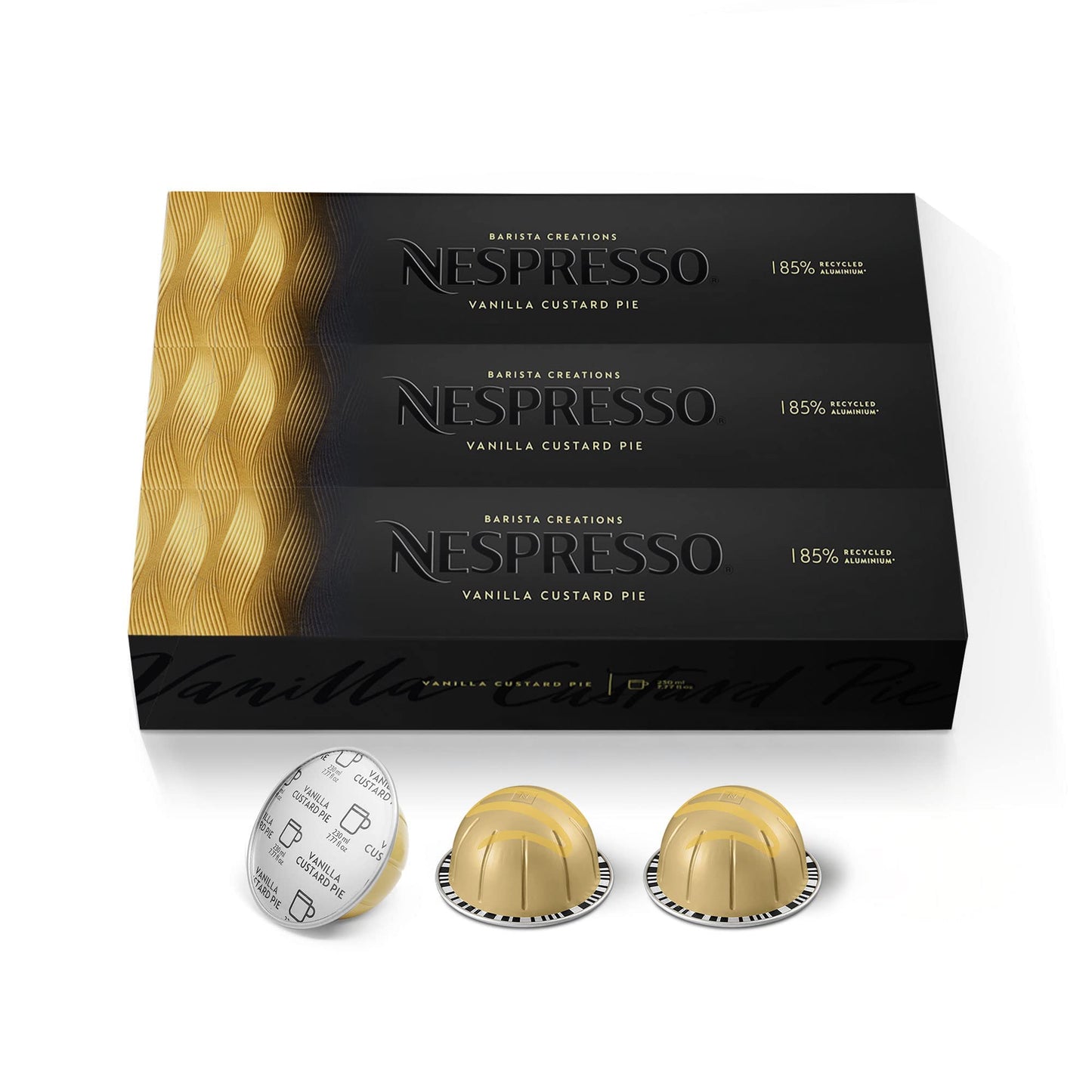 Nespresso Capsules Vertuo, Barista Flavored Pack, Medium Roast Coffee, 30 Count Coffee Pods, Brews 7.77 fl. oz