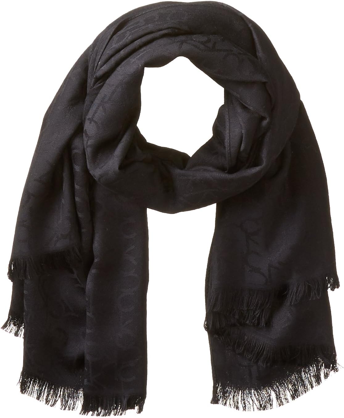 Calvin Klein Women's Pashmina Scarf, Black, One Size