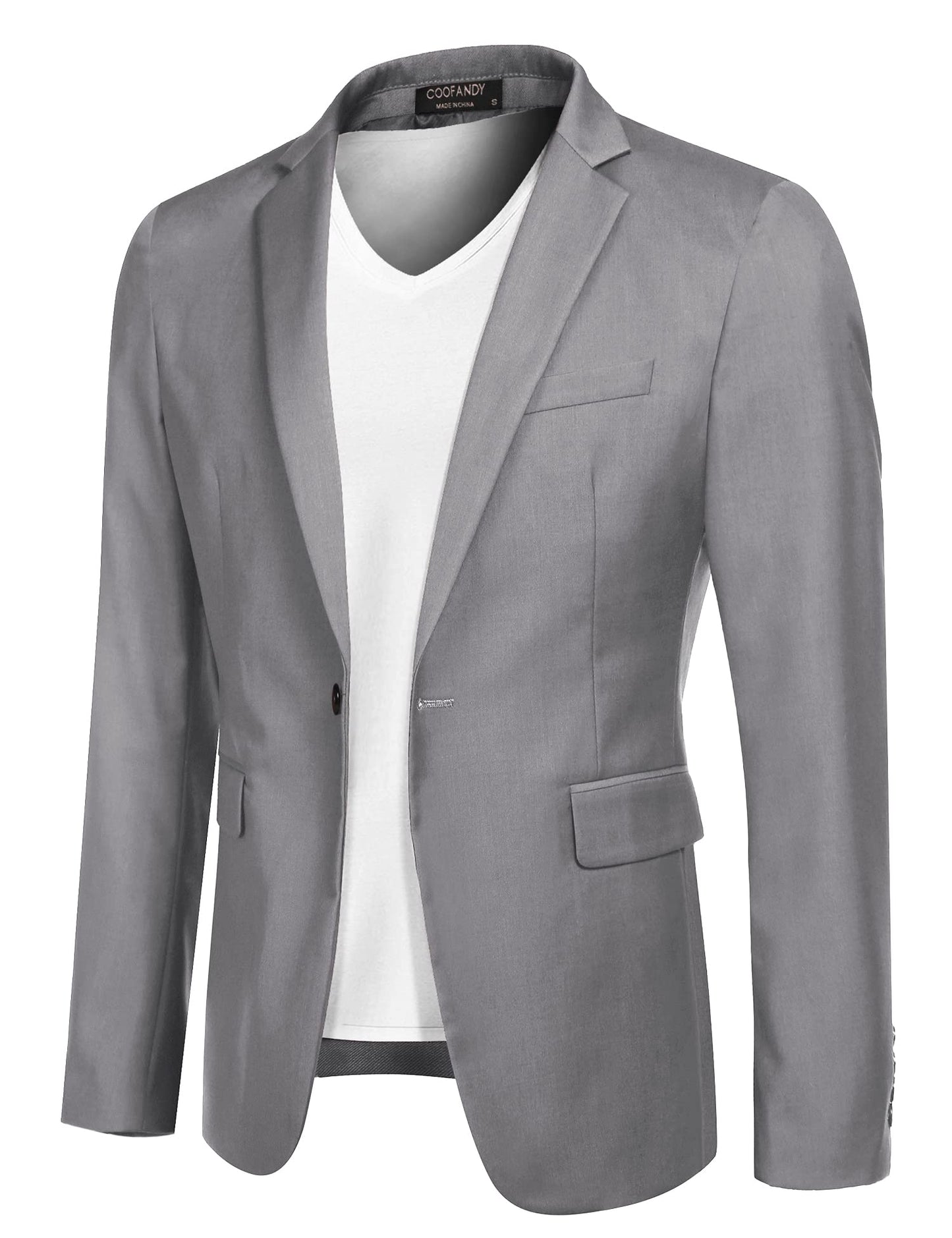 COOFANDY Mens Sport Coat Casual Blazer One Button Business Suit Jacket