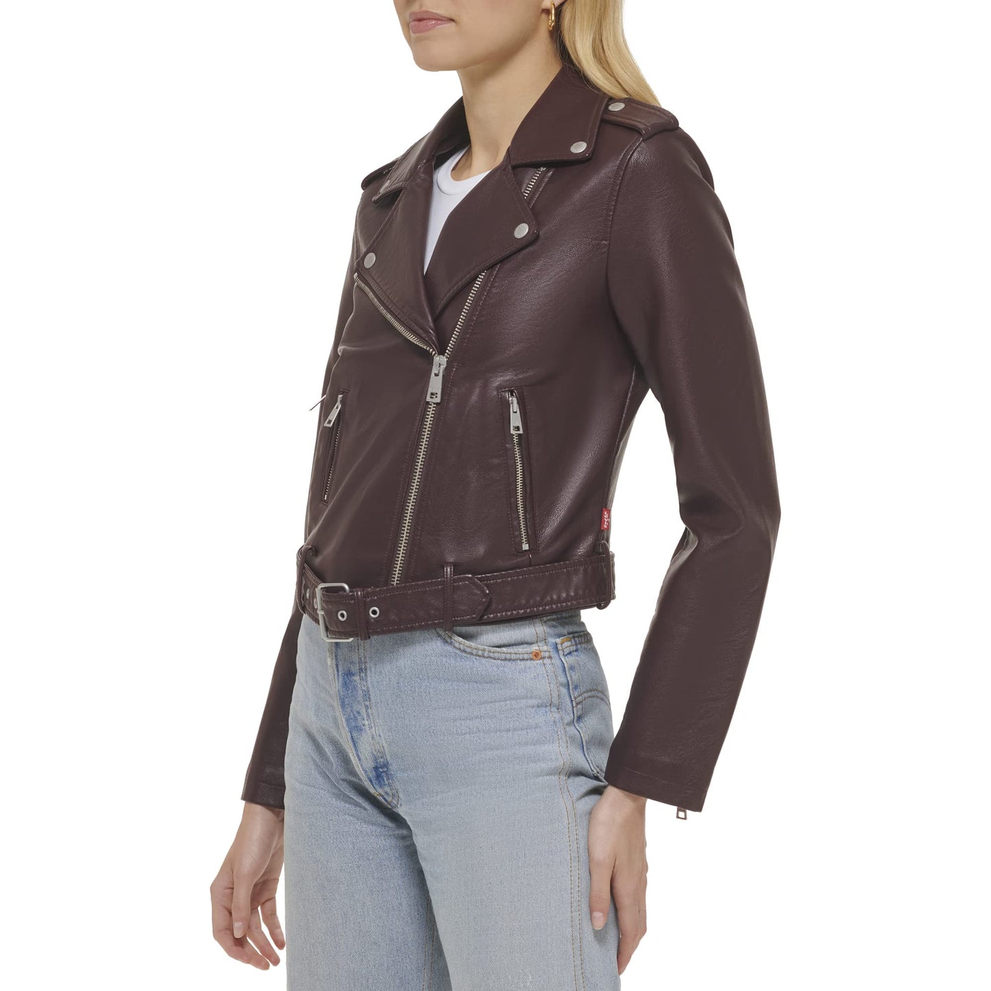 Levi's Women's Belted Faux Leather Moto Jacket (Regular & Plus Size)