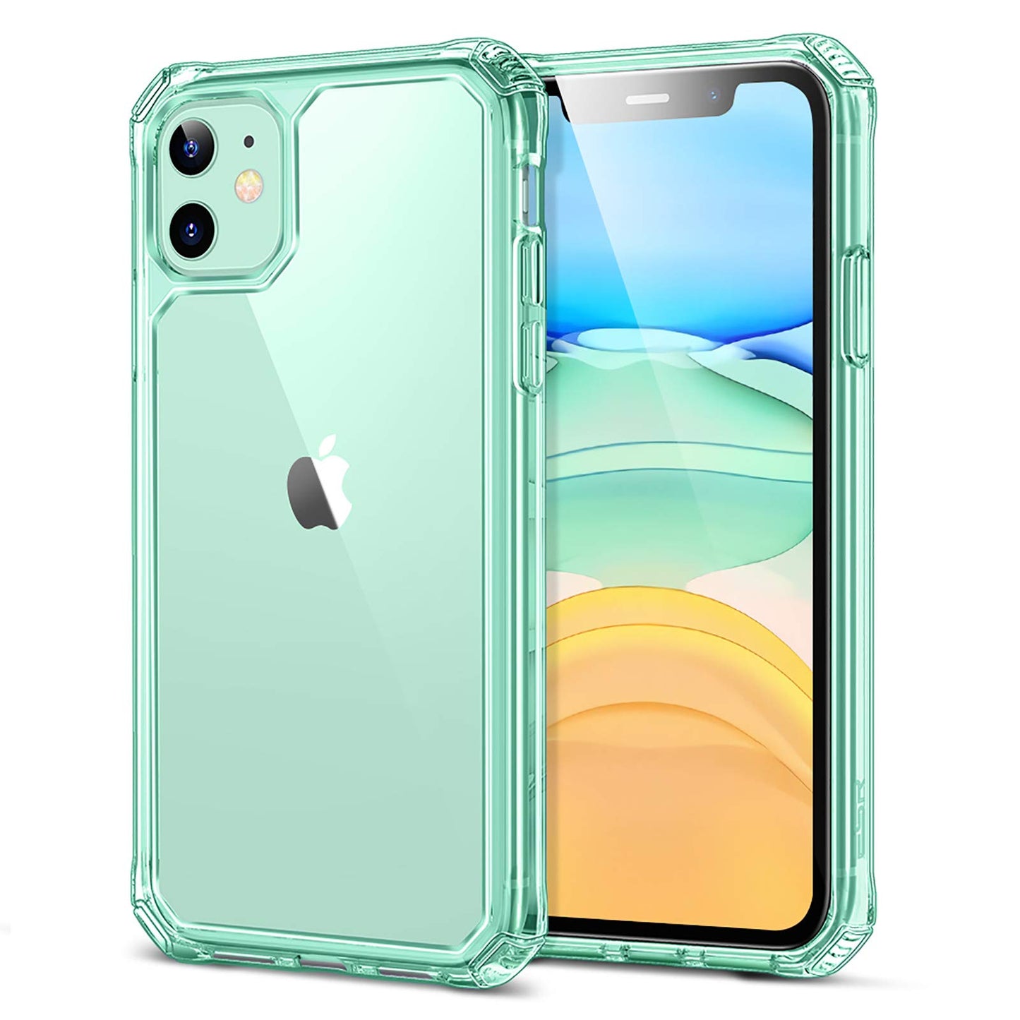 ESR for iPhone 14 Case/iPhone 13 Case, Military-Grade Protection, Shockproof Air-Guard Corners, Yellowing-Resistant Acrylic Back, Phone Case for iPhone 14/iPhone 13, Air Armor Case, Clear