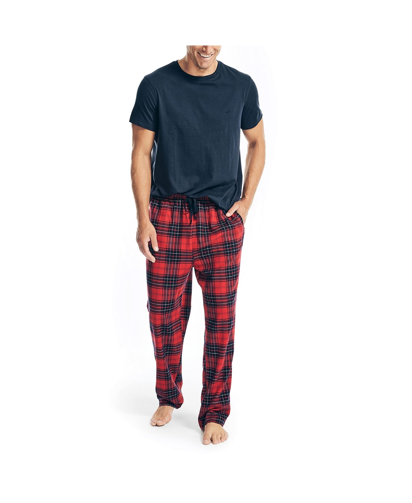 Nautica Men's Plaid Flannel Pajama Pant Set