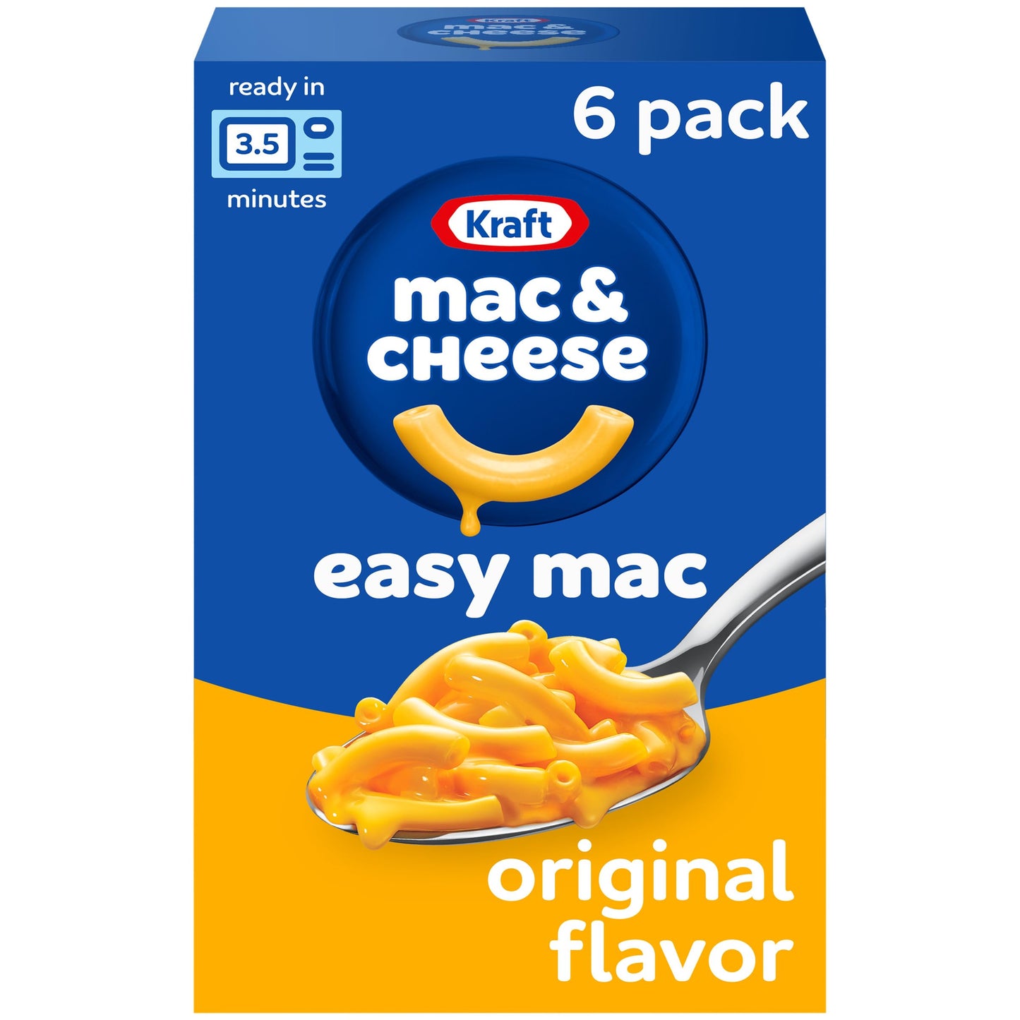 Kraft Easy Mac Original Macaroni & Cheese Microwavable Dinner (18 ct Packets)(Packaging May Vary)