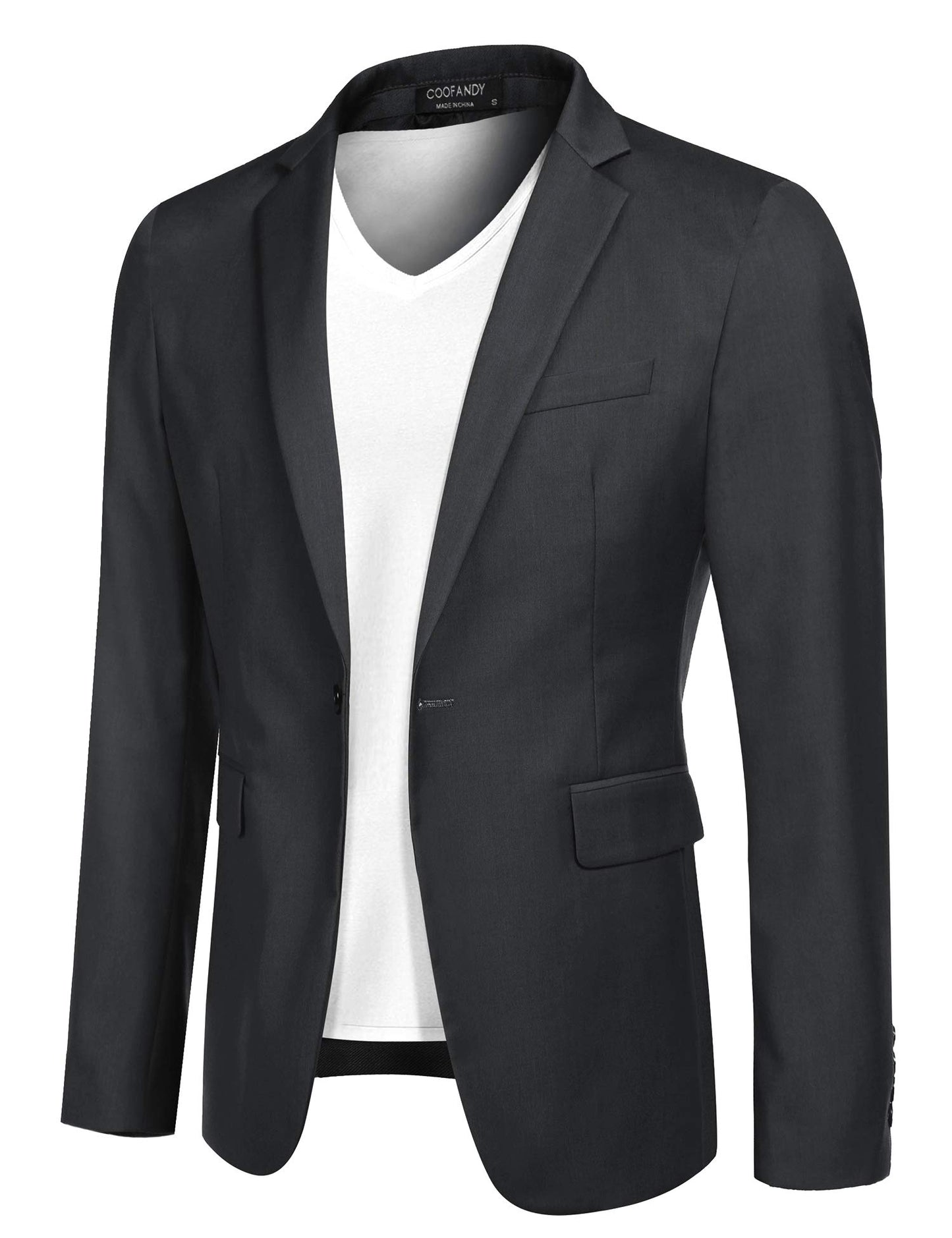 COOFANDY Mens Sport Coat Casual Blazer One Button Business Suit Jacket