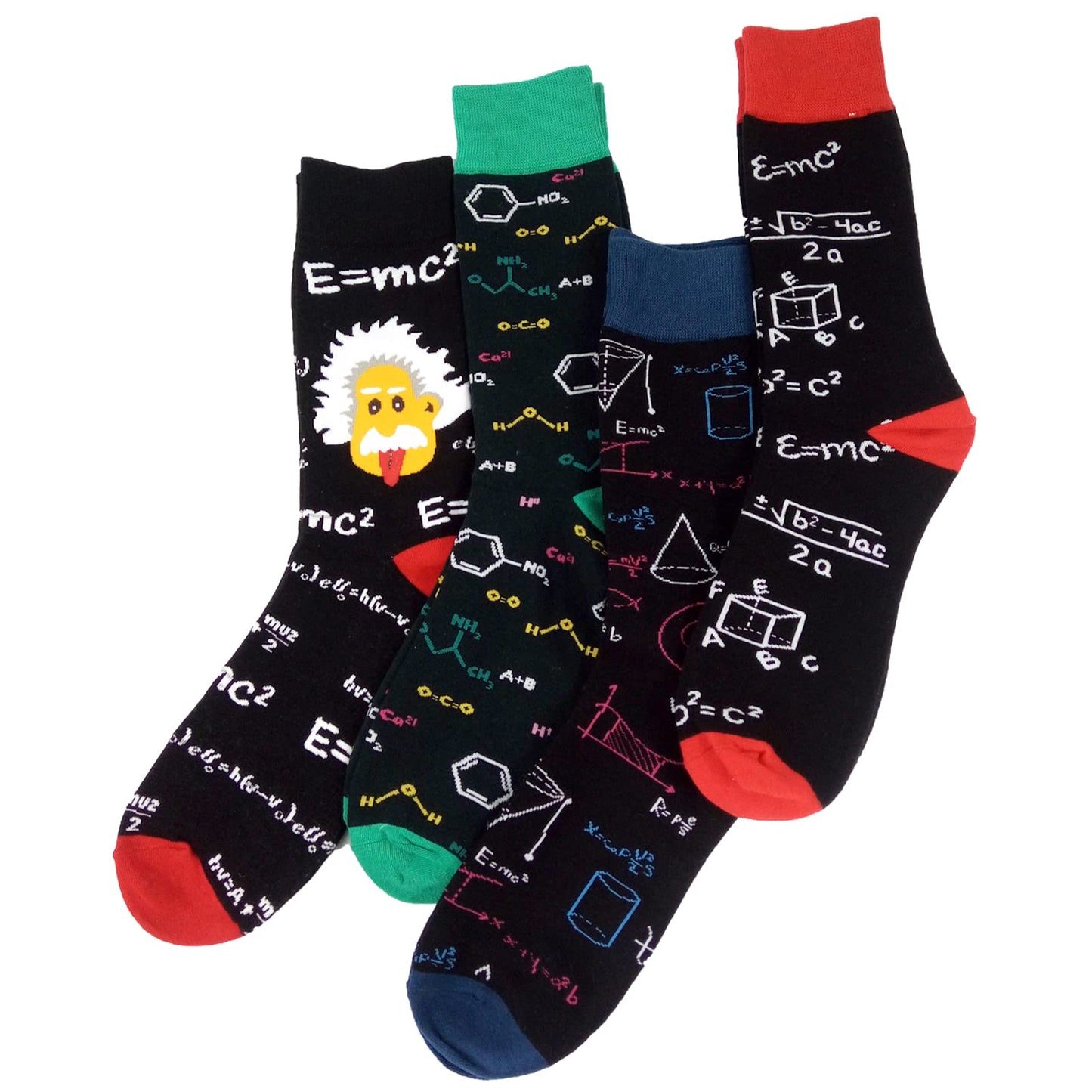 HSELL Mens Fun Patterned Dress Socks Funny Novelty Crazy Design Cotton Socks Gift for Men