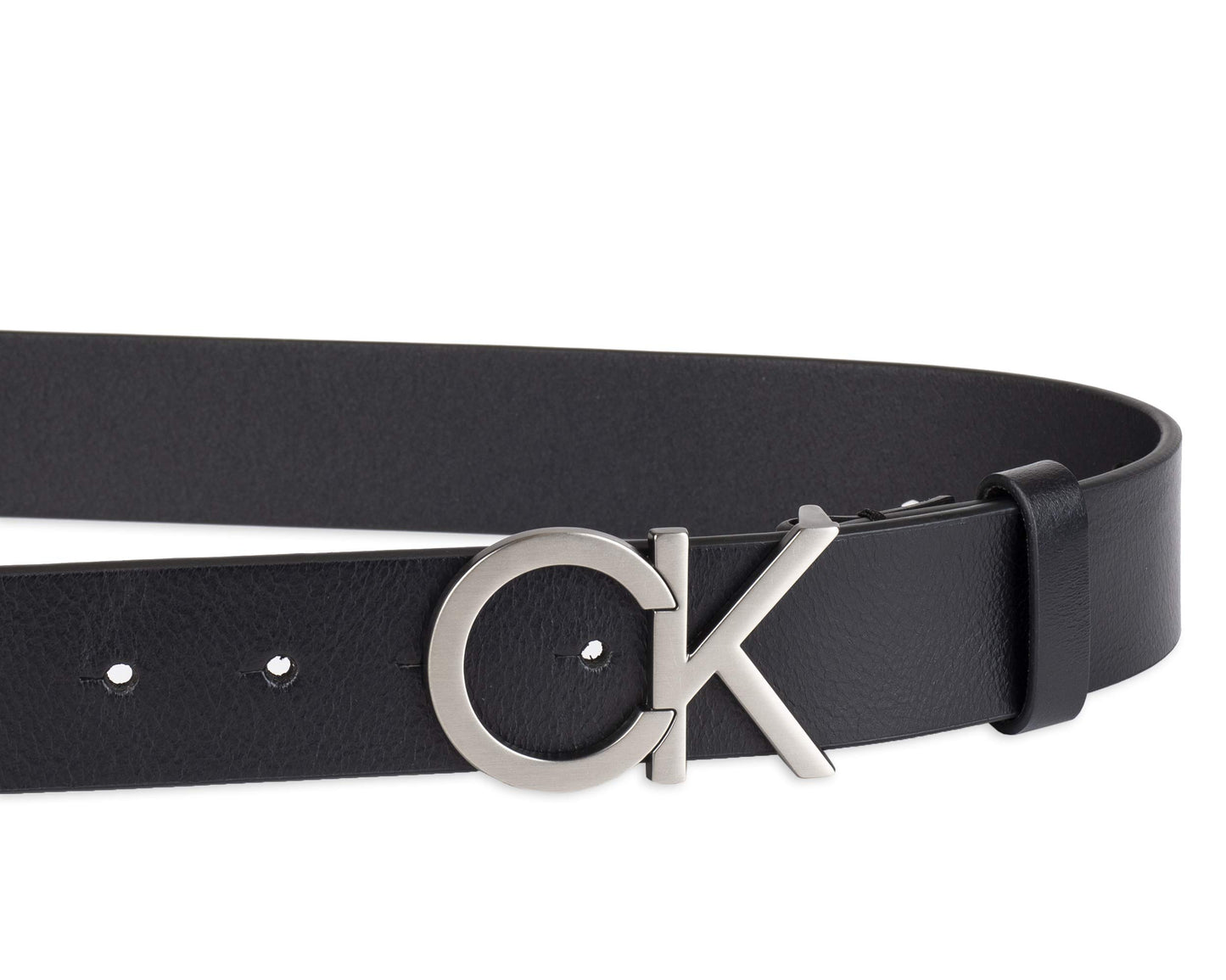 Calvin Klein Men's Casual CK Monogram Cut Out Buckle Belt