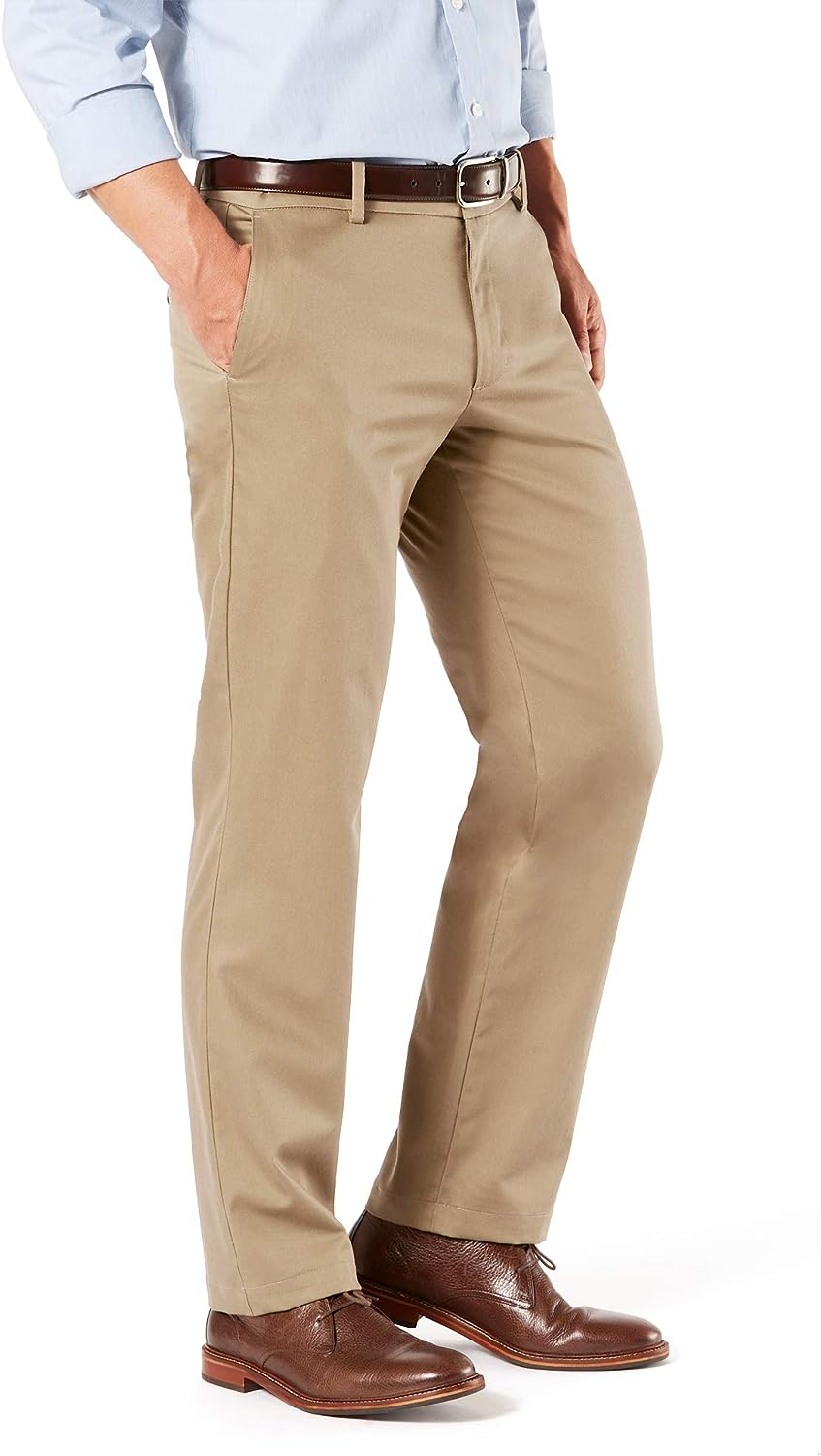 Dockers Men's Straight Fit Signature Lux Cotton Stretch Khaki Pant