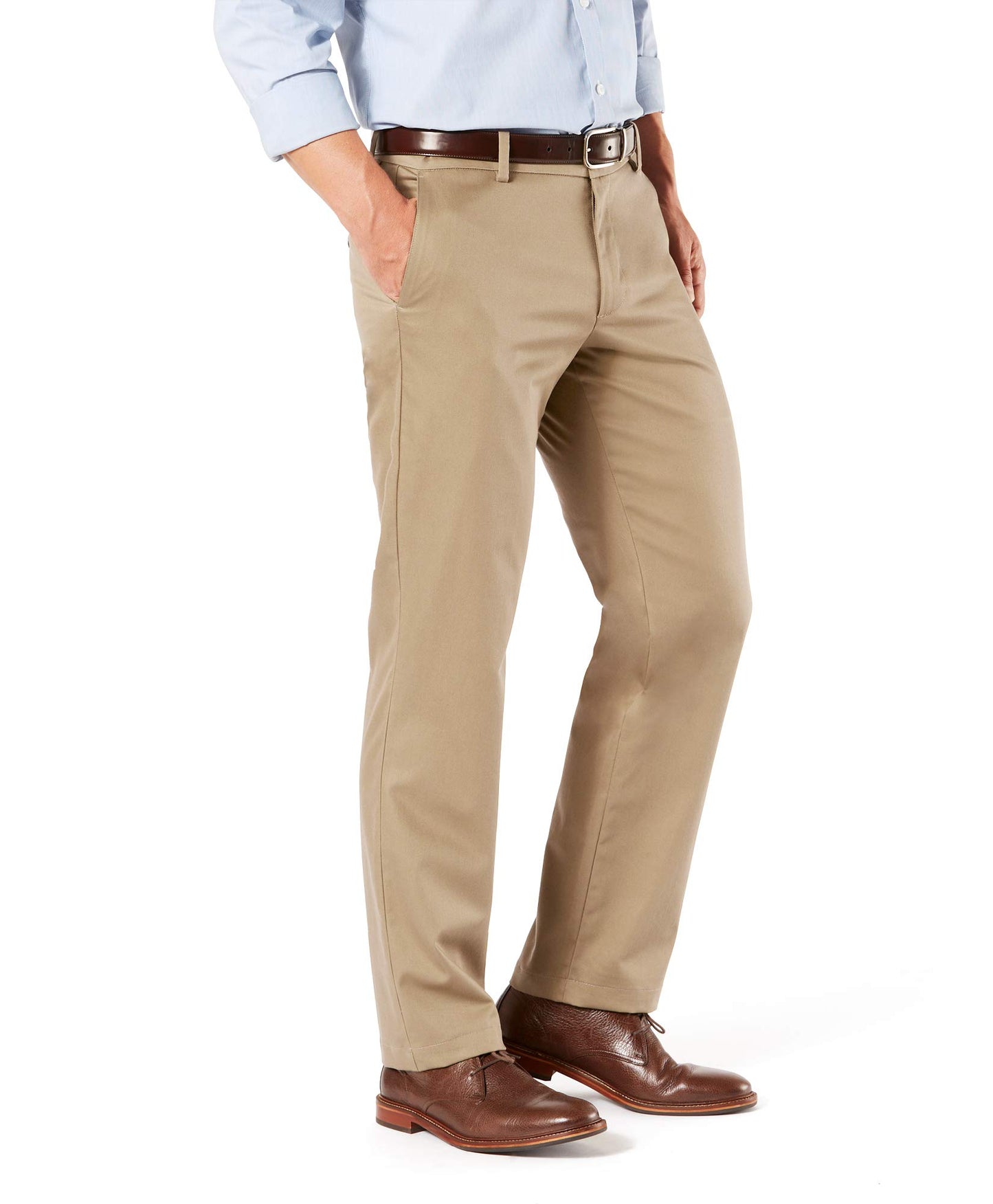 Dockers Men's Straight Fit Signature Lux Cotton Stretch Khaki Pant