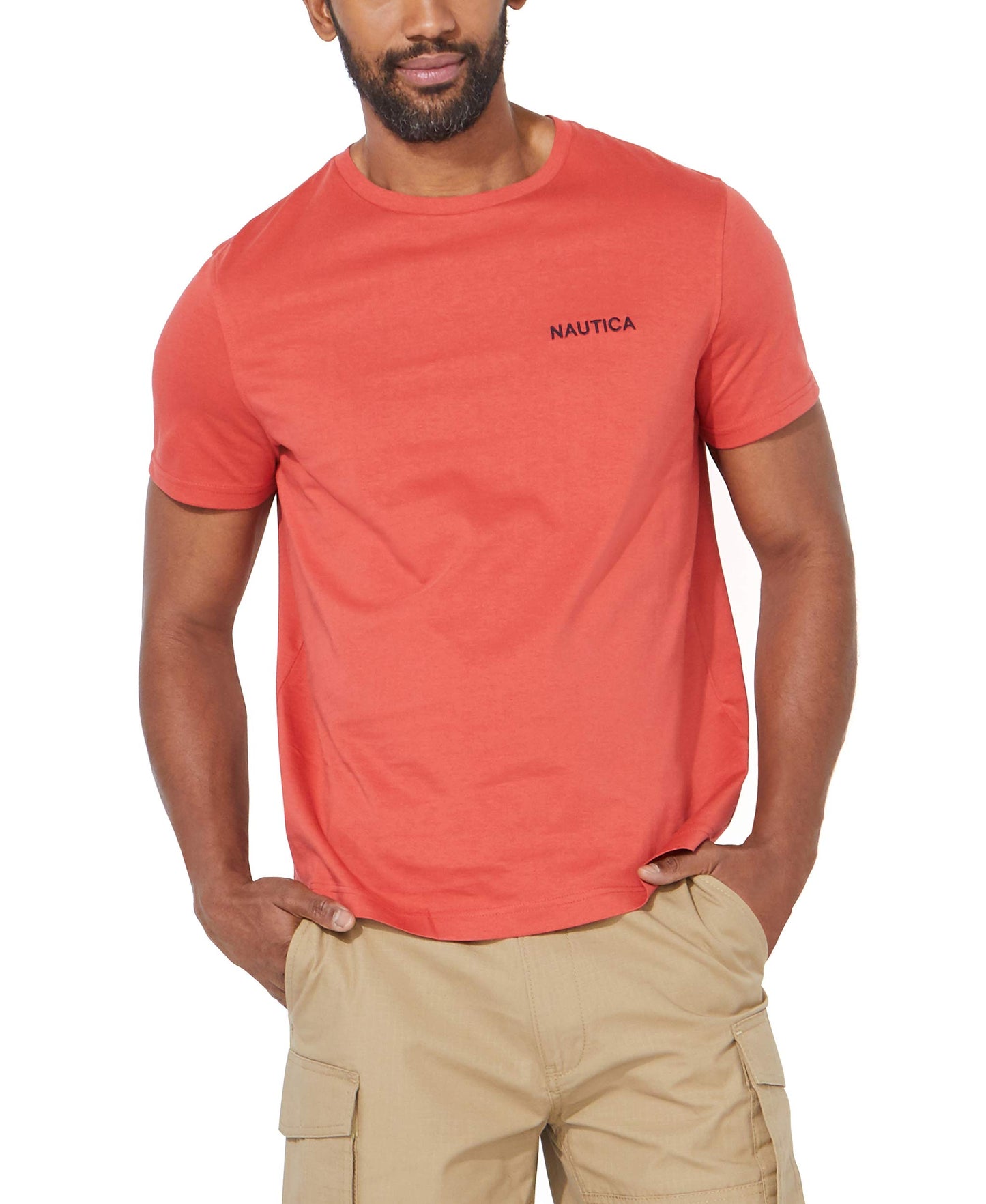 Nautica Men's Short Sleeve Solid Crew Neck T-Shirt