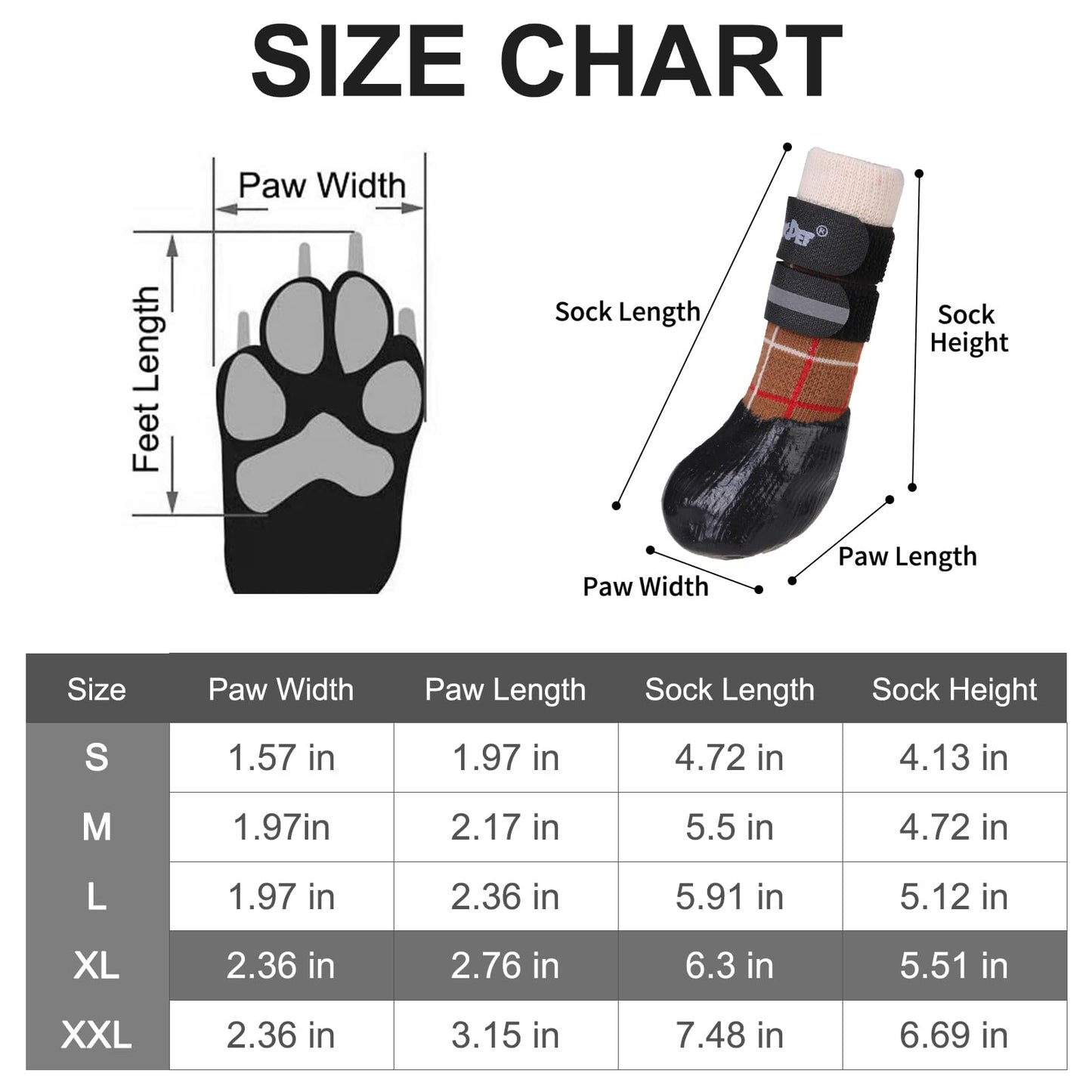 BINGPET Anti-Slip Dog Socks for Hardwood Floors, Injury Prevent Licking Dog Booties, Traction Control Paw Protector Dog Shoes for Hot Pavement with Reflective Straps for Small Medium Large Dogs