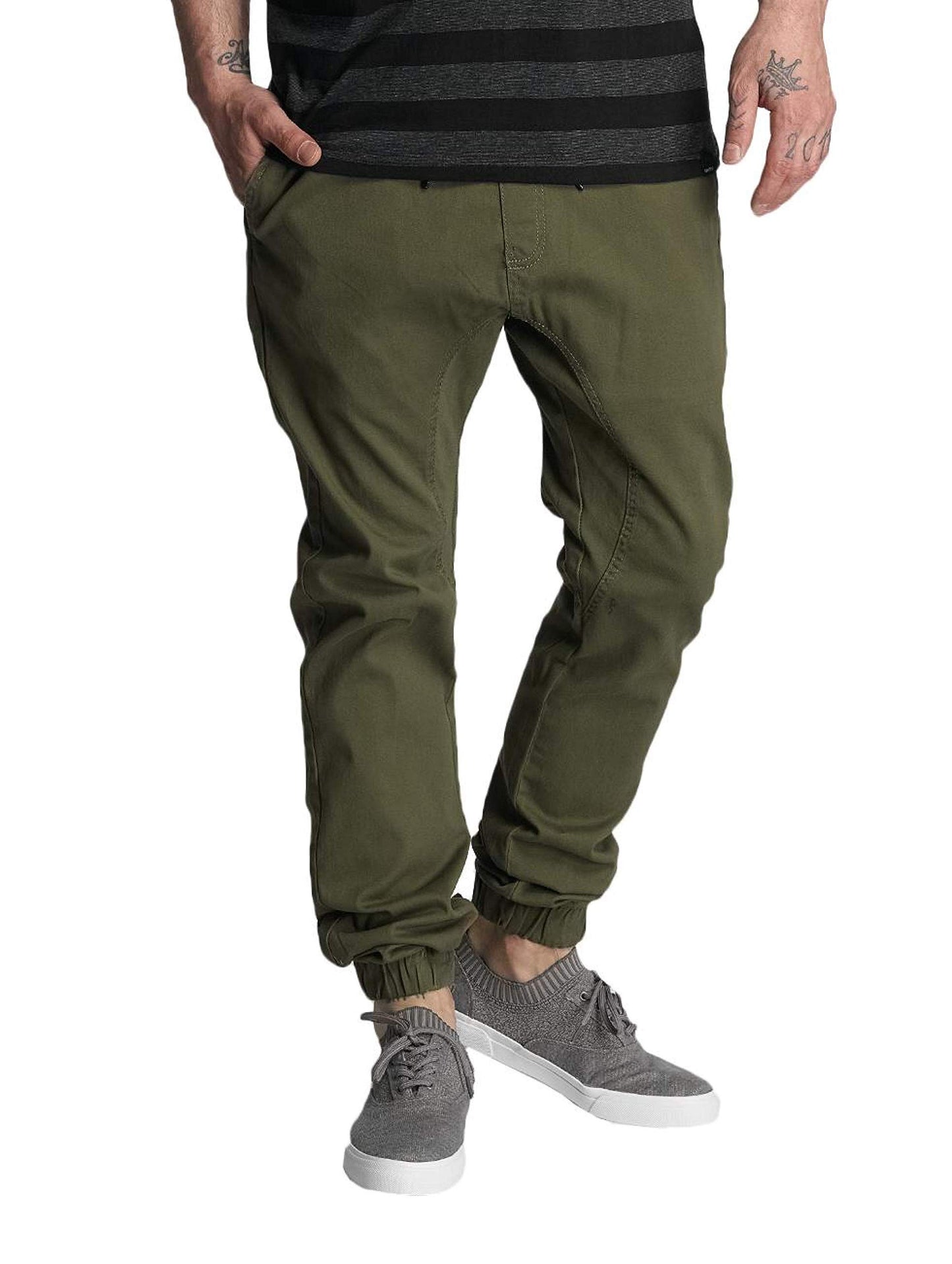 Southpole Men's Basic Stretch Twill Jogger Pants-Reg and Big & Tall Sizes