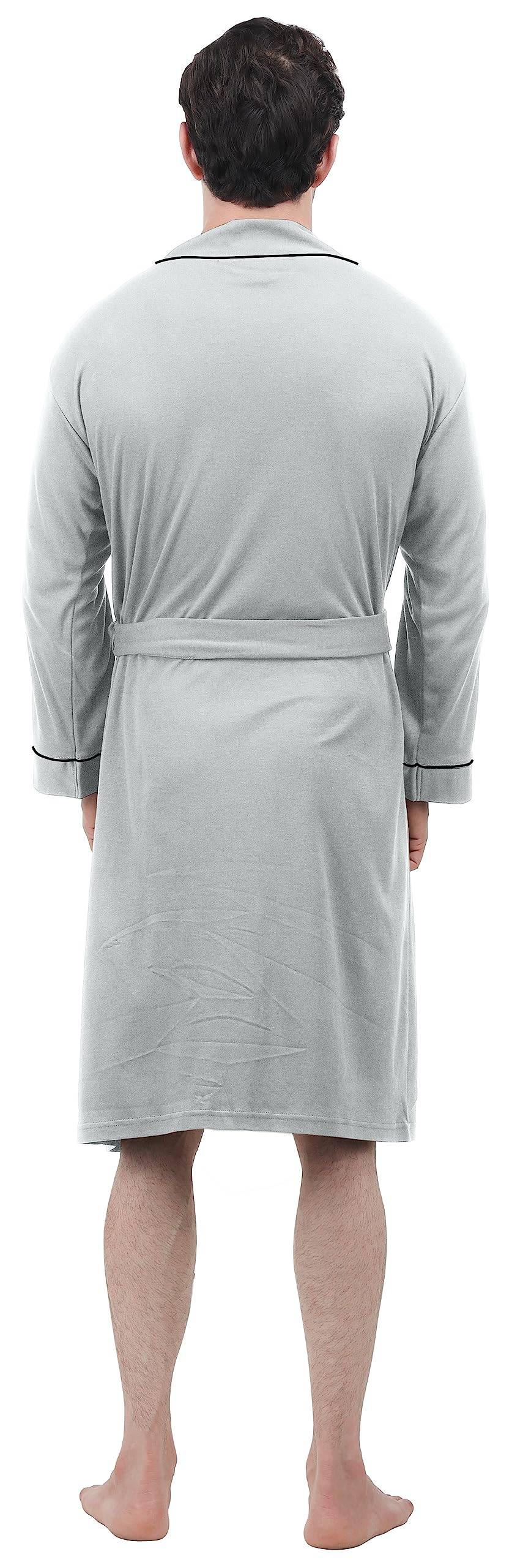 NY Threads Men's Lightweight Knit Robe Cotton Blend Bathrobe