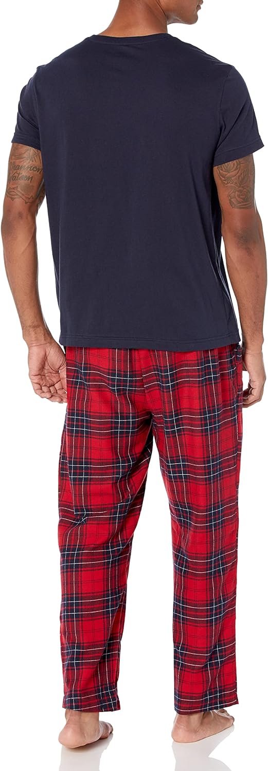 Nautica Men's Plaid Flannel Pajama Pant Set