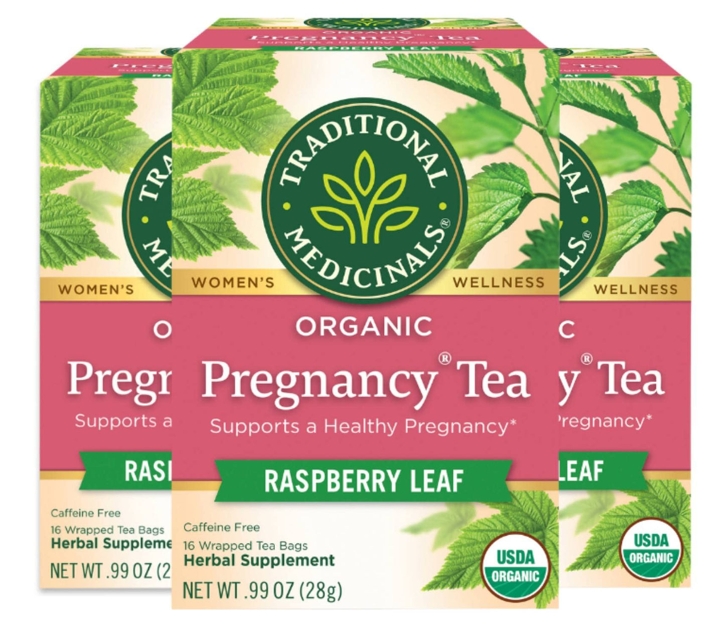 Traditional Medicinals Tea, Organic Lemon Balm, Calms Nerves & Supports Digestion, 16 Tea Bags