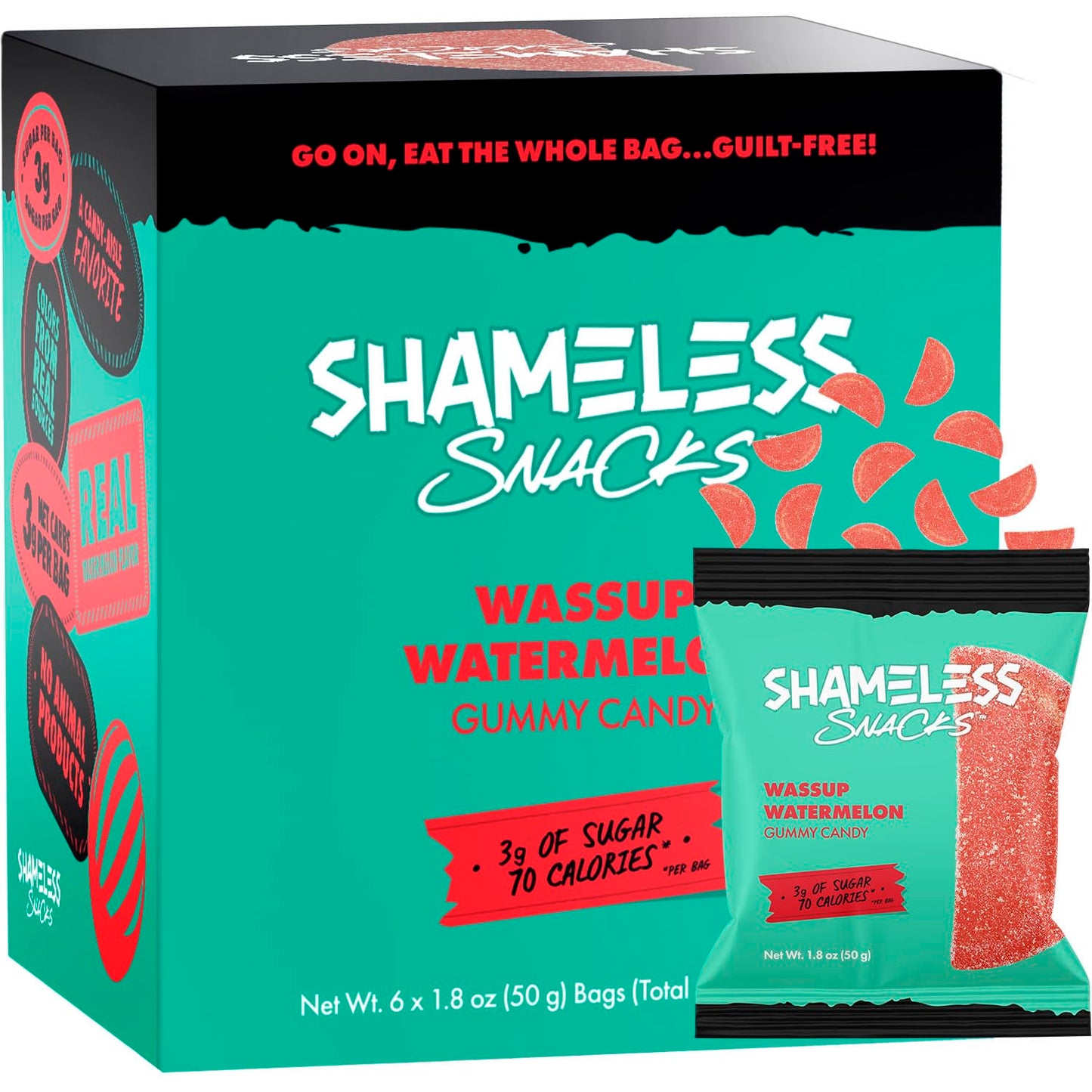 Shameless Snacks - Healthy Low Calorie Snacks, Low Carb Keto Gummies (Gluten Free Candy) - 6 Pack Super Variety Pack