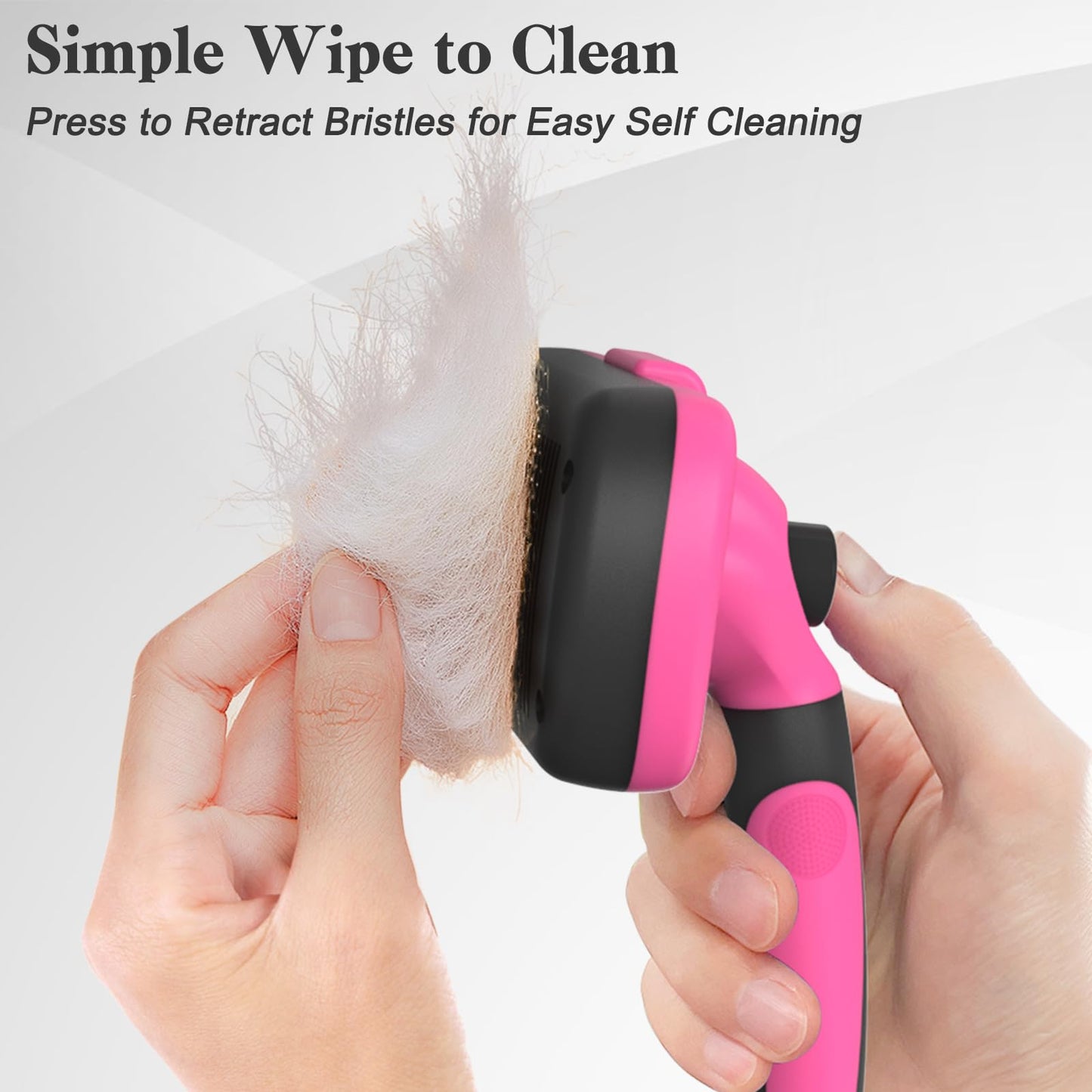 Self Cleaning Slicker Brush for Dogs & Cats, Skin Friendly Grooming Cat Brush, Dog Brush for Shedding, Deshedding Brush, Hair Brush Puppy Brush for Haired Dogs, Pet Supplies Accessories, Blue