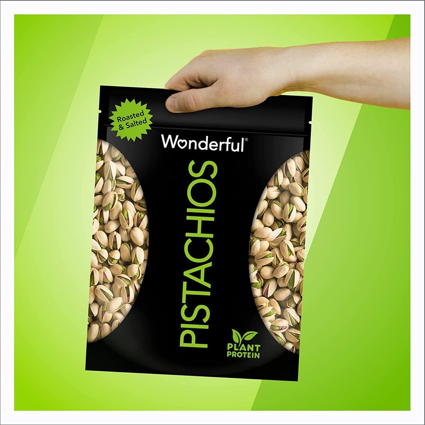 Wonderful Pistachios In Shell, Roasted and Salted Nuts, 48 Ounce Resealable Bag - Healthy Snack, Protein Snack, Pantry Staple