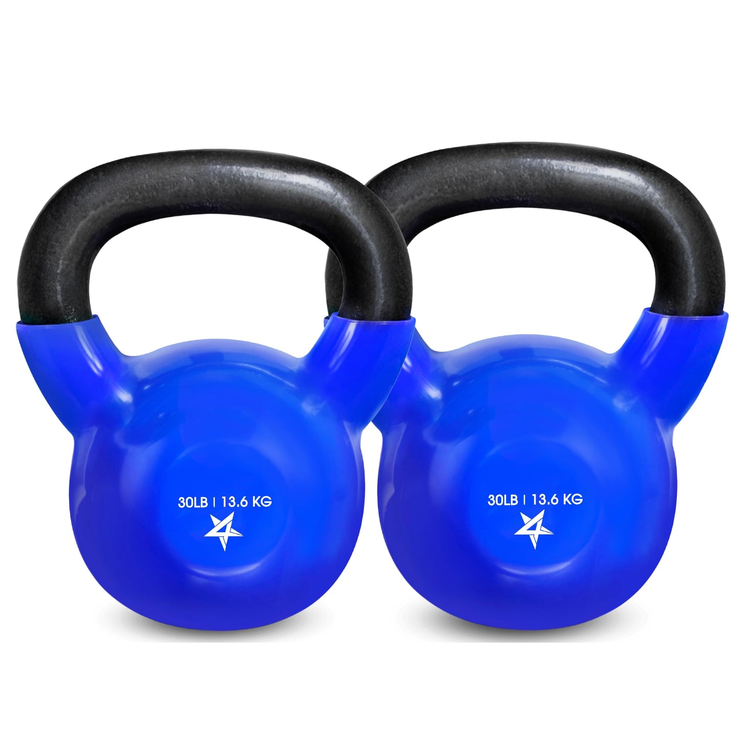 Yes4All Kettlebell Vinyl Coated Cast Iron – Great for Dumbbell Weights Exercises, Full Body Workout Equipment Push up, Grip Strength and Strength Training, PVC