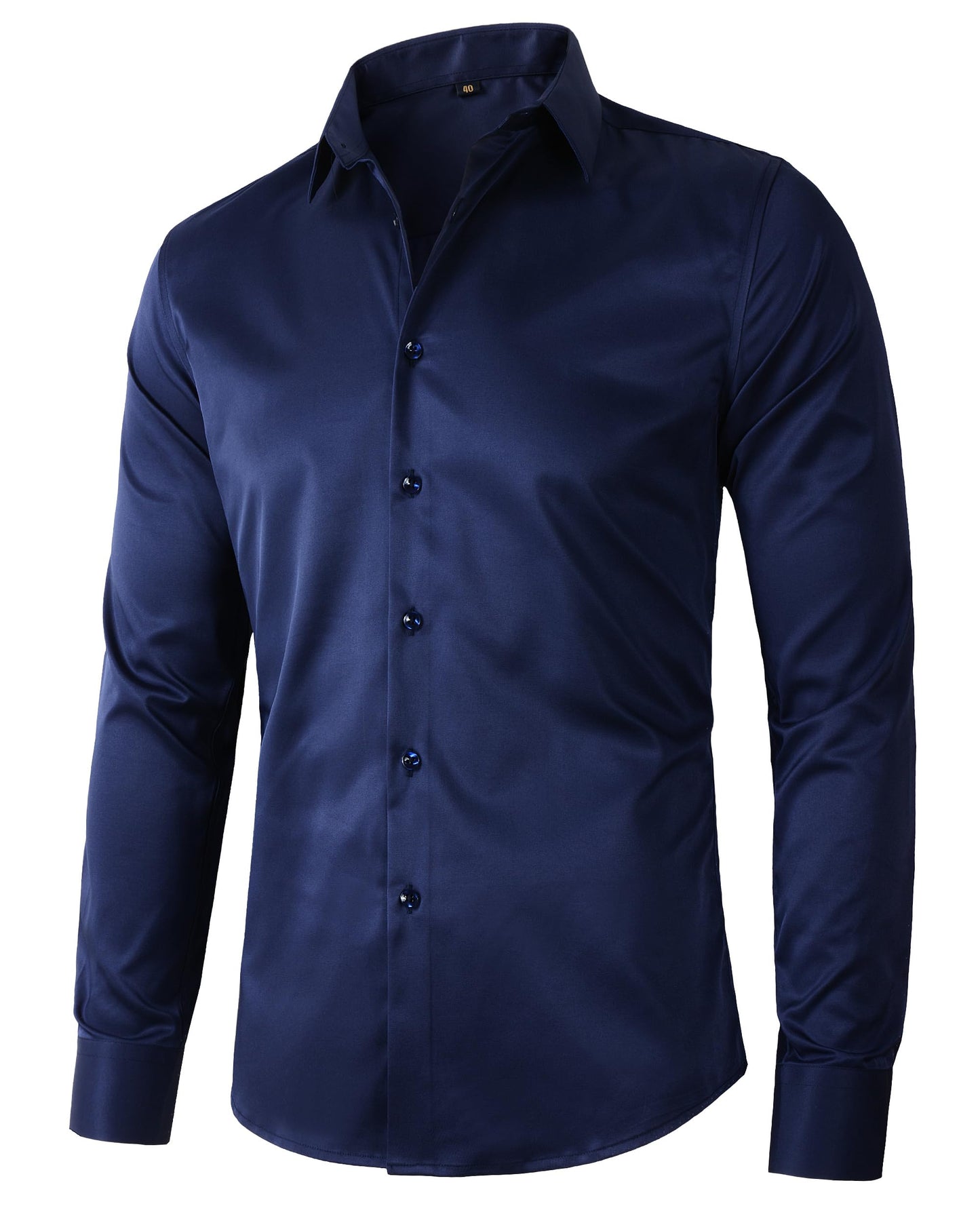 Beninos Mens Long Sleeve Slim Fit Dress Shirts