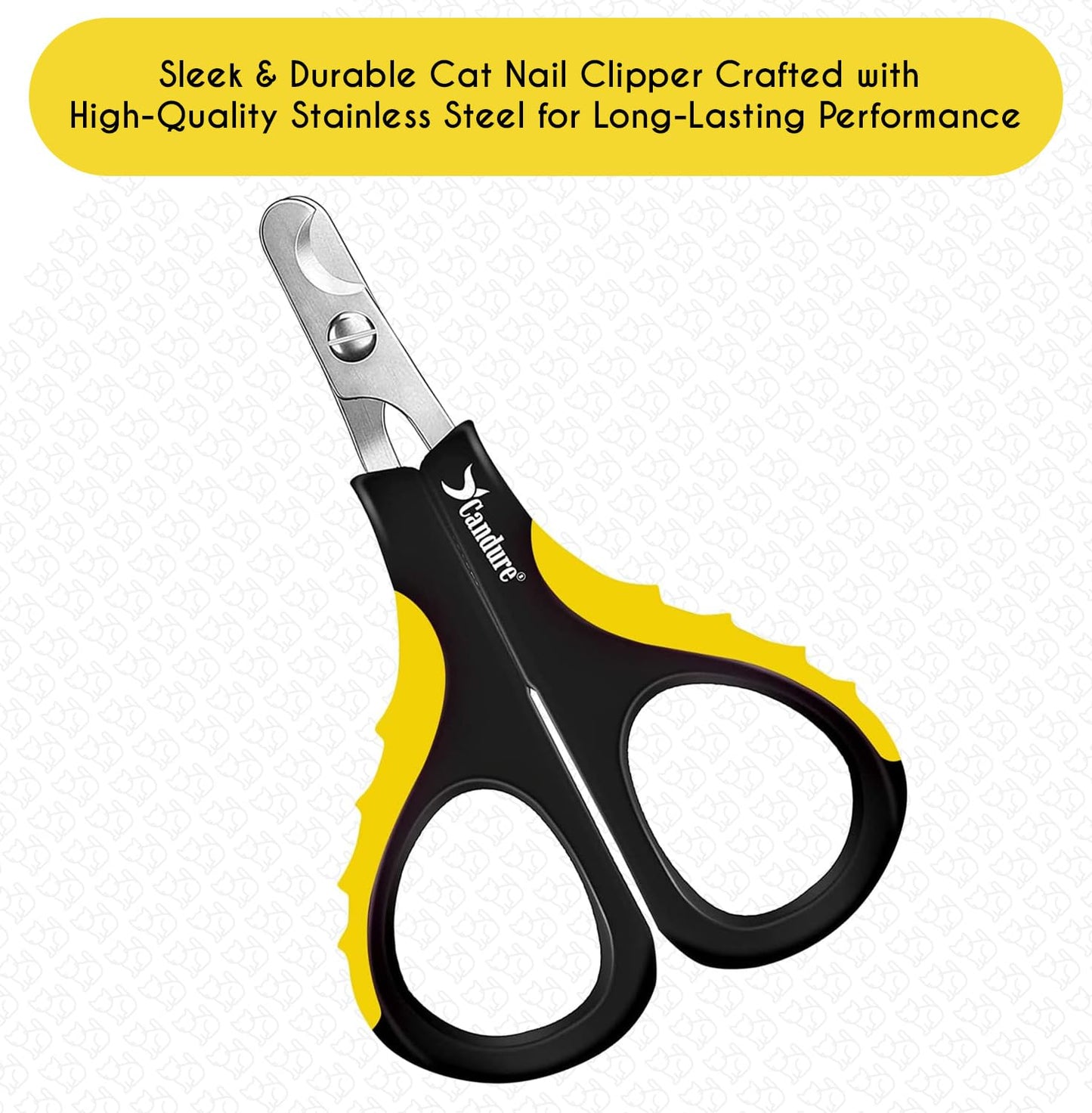 Candure Dog Nail Clippers Professional Pet Nail Clipper Suitable for Large to Medium Dogs, Cats, Rabbits and Guinea Pigs - Safety Lock/Protective Guard to Avoid Over Cutting