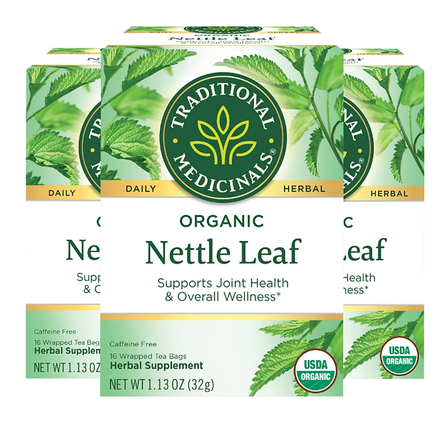 Traditional Medicinals Tea, Organic Lemon Balm, Calms Nerves & Supports Digestion, 16 Tea Bags