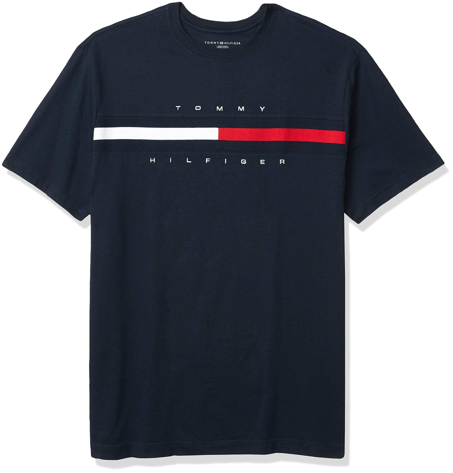 Tommy Hilfiger Men's Short Sleeve Signature Stripe Graphic T-Shirt