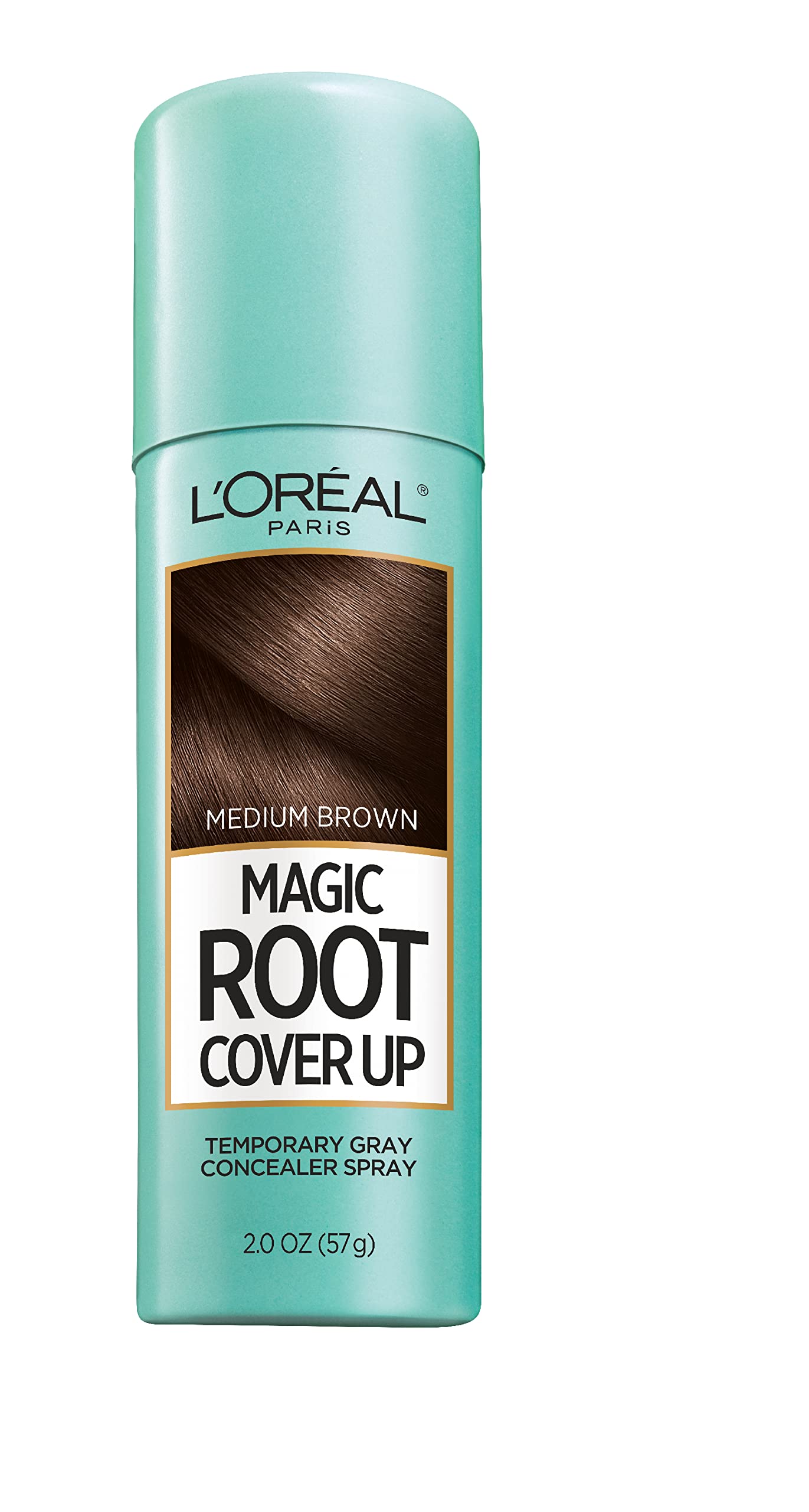 L'Oreal Paris Magic Root Cover Up Gray Concealer Spray Dark Brown 2 oz.