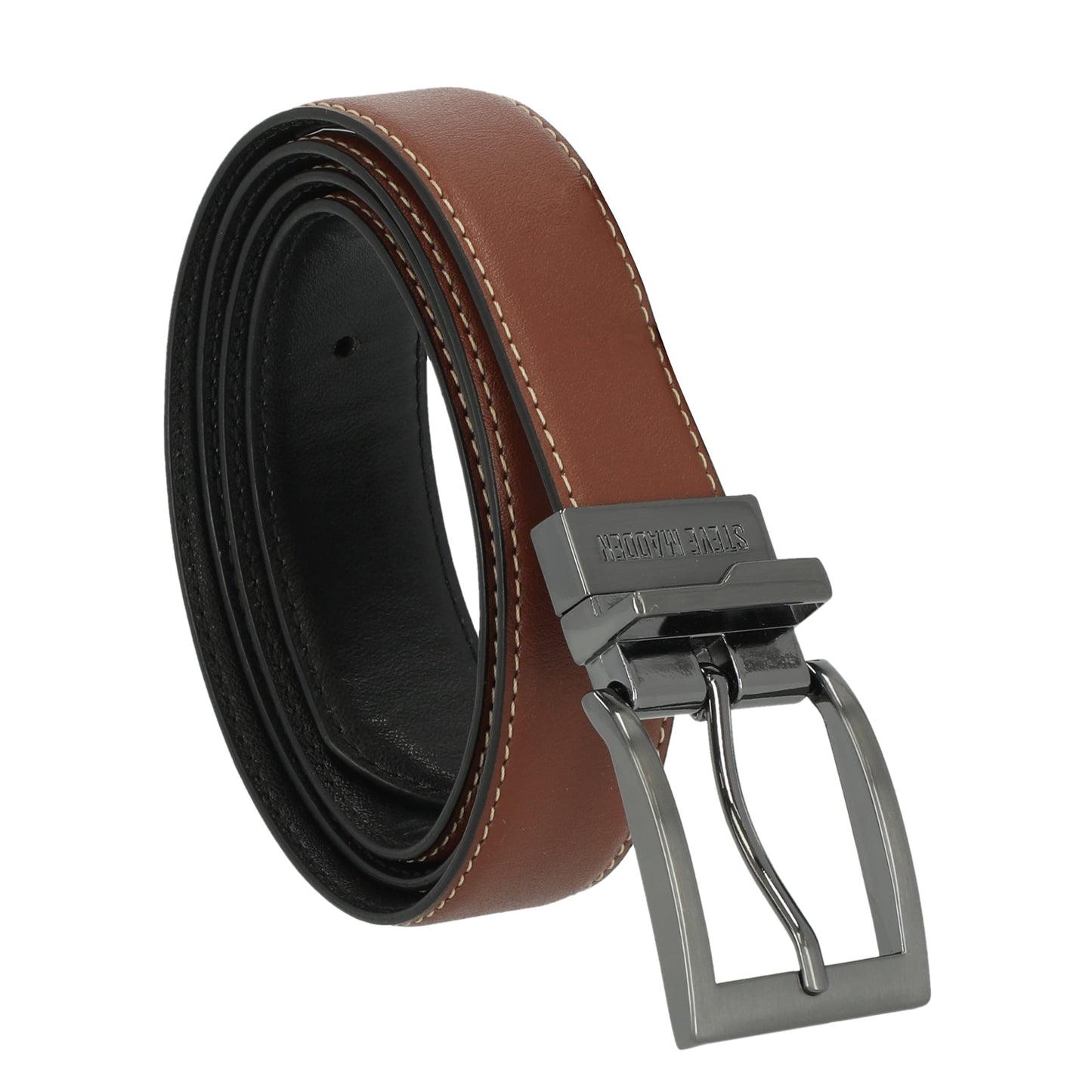 Steve Madden Men's Dress Casual Every Day Leather Belt