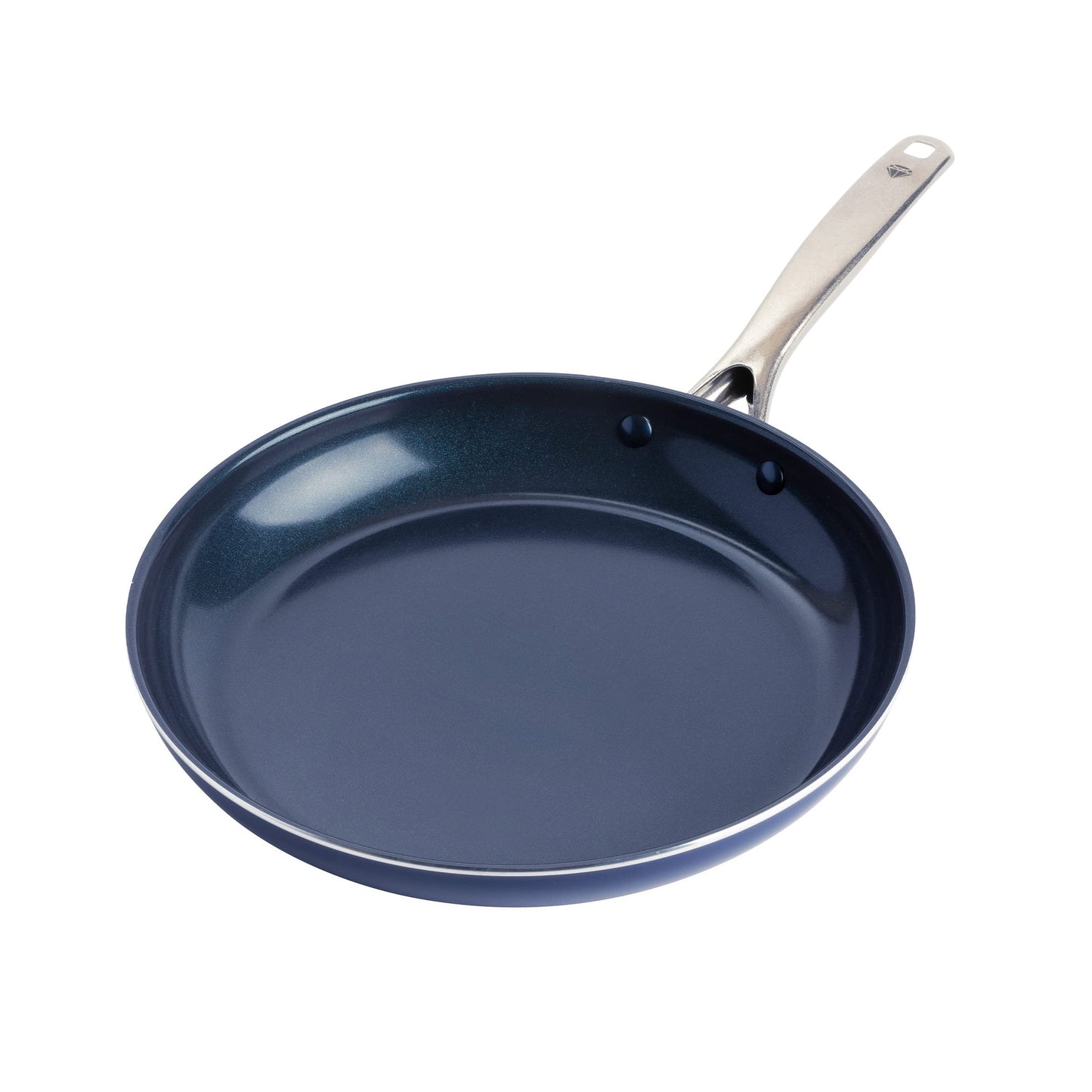 Blue Diamond Cookware Diamond Infused Ceramic Nonstick 8" Frying Pan Skillet, PFAS-Free, Dishwasher Safe, Oven Safe, Blue