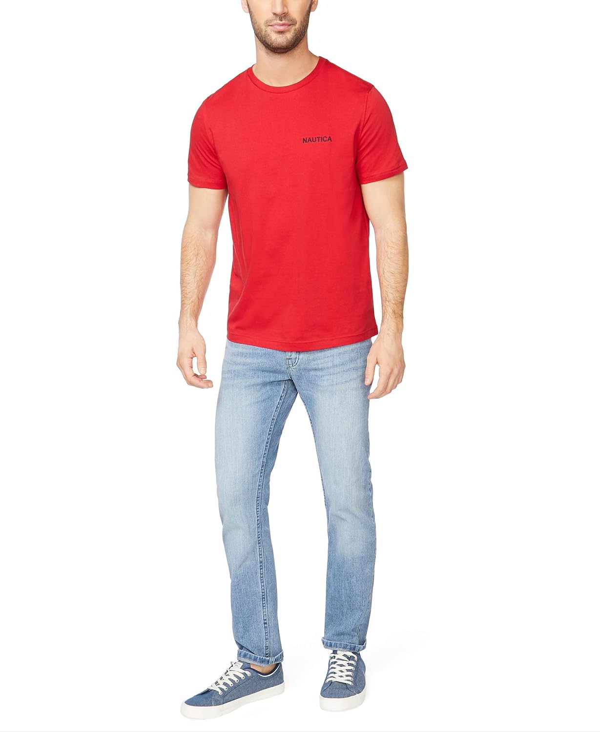 Nautica Men's Short Sleeve Solid Crew Neck T-Shirt