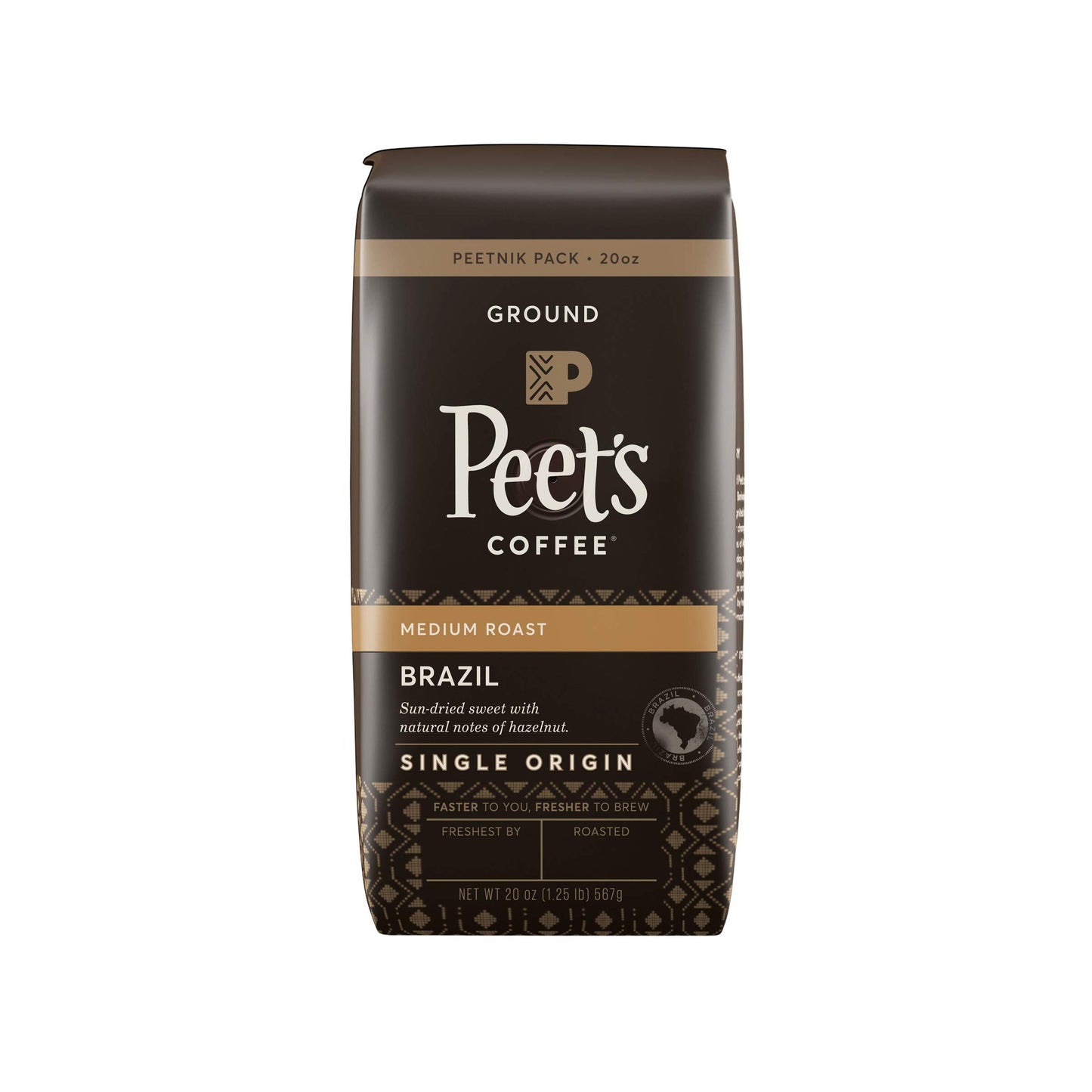 Peet's Coffee, Dark Roast Ground Coffee - Major Dickason's Blend 18 Ounce Bag