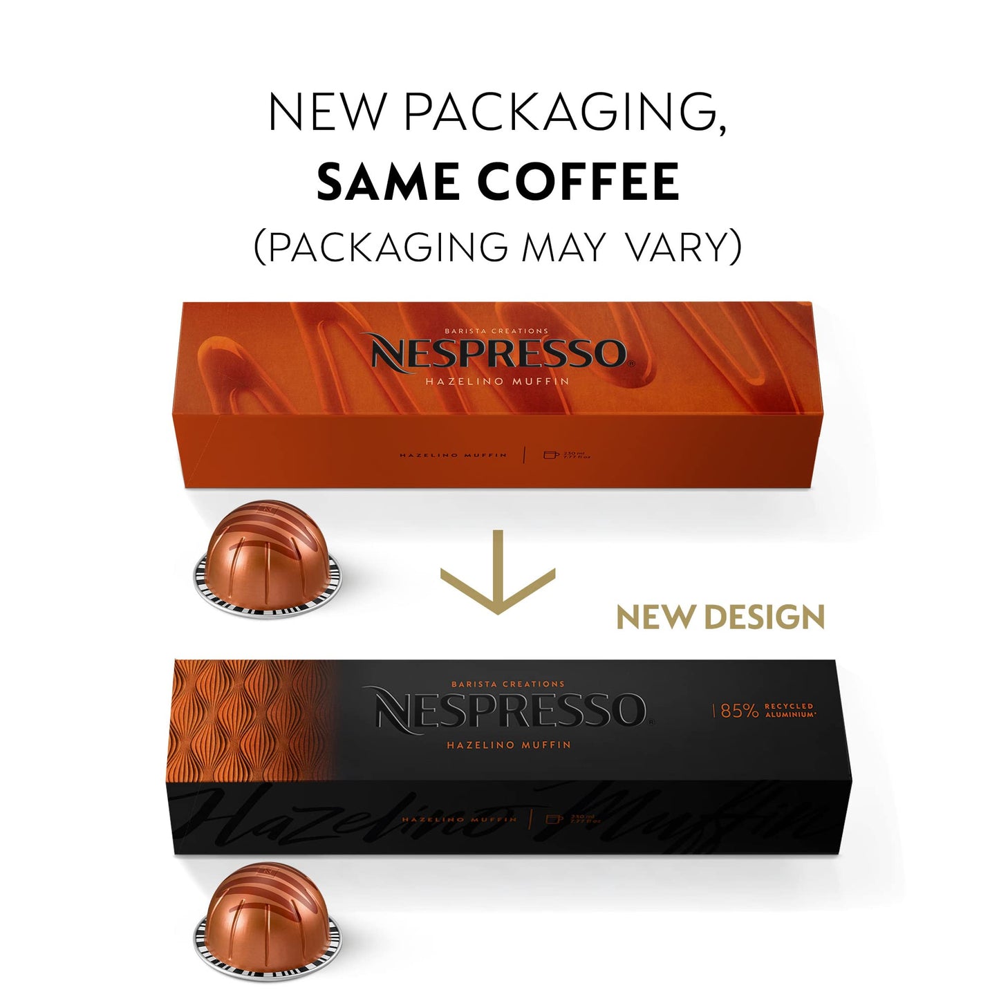 Nespresso Capsules Vertuo, Barista Flavored Pack, Medium Roast Coffee, 30 Count Coffee Pods, Brews 7.77 fl. oz