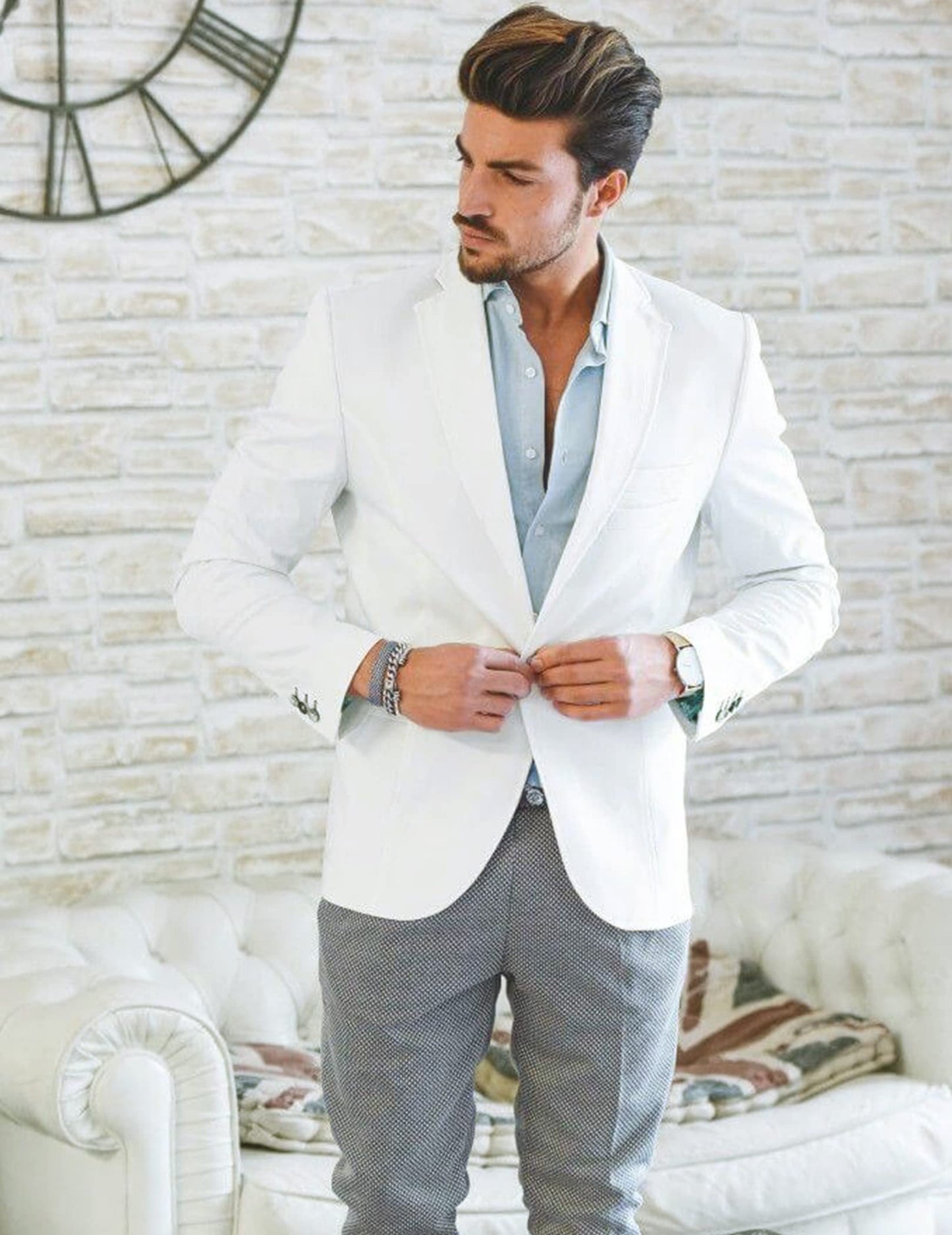 COOFANDY Mens Sport Coat Casual Blazer One Button Business Suit Jacket