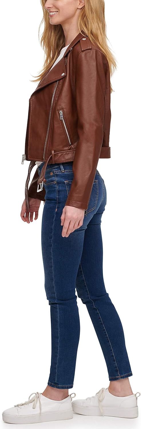 Levi's Women's Belted Faux Leather Moto Jacket (Regular & Plus Size)