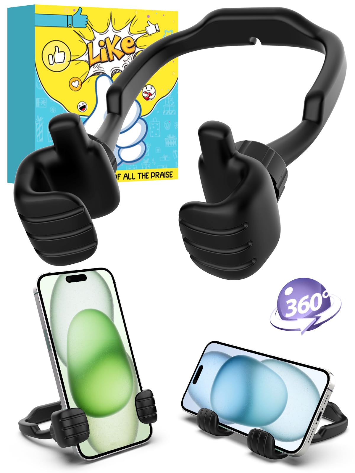 Graduation Gifts for Her Him 2024 College High School Masters Degree Thumbs up Lazy Phone Stand Holder Funny Gadgets Teens Boys Girls Kids Dad Father Mother Husband Wife Adults Men Who Have Everything