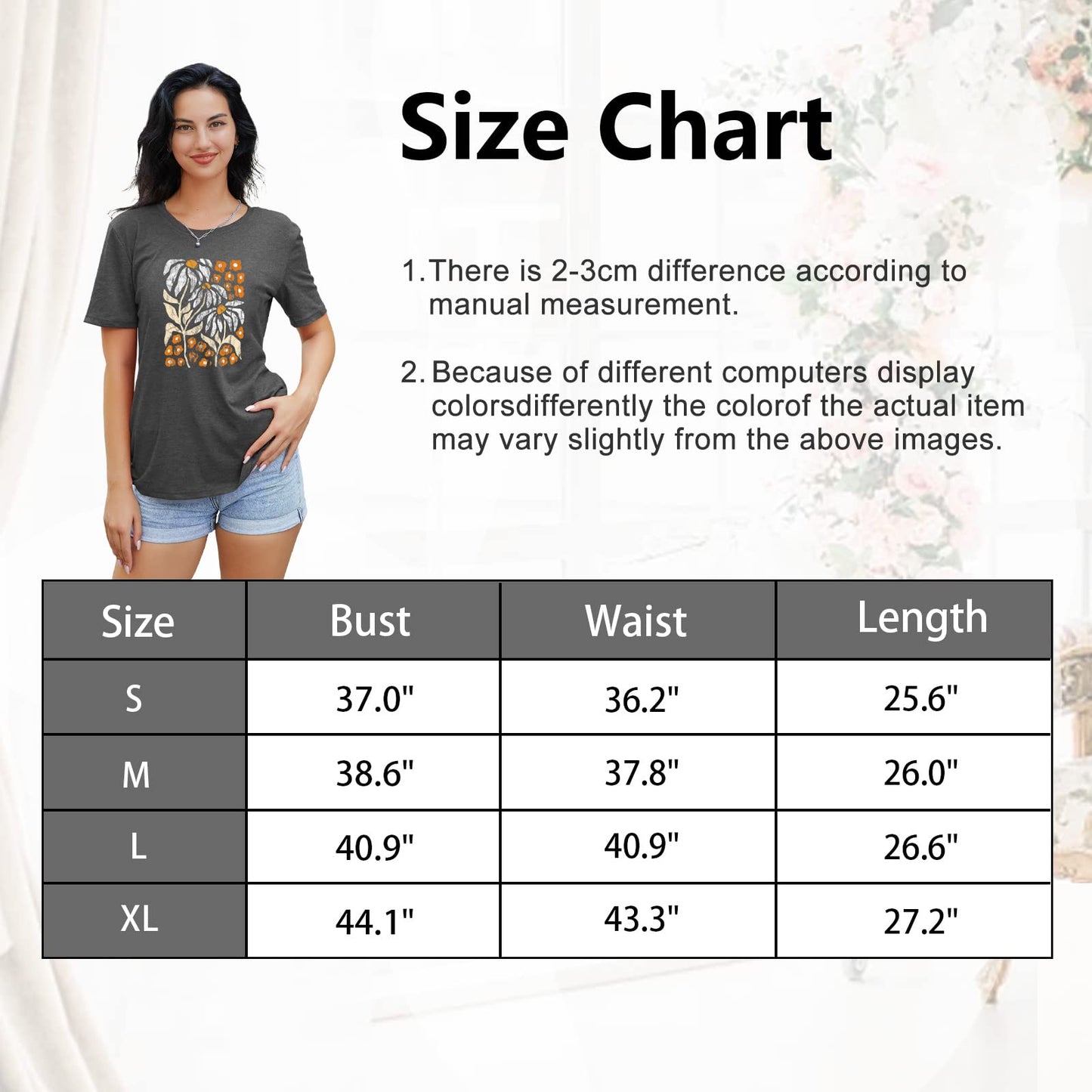 Anbech Womens Dandelion Graphic T-Shirts Teen Girls Cute Sunflower Trendy Clothes Casual Tee Tops