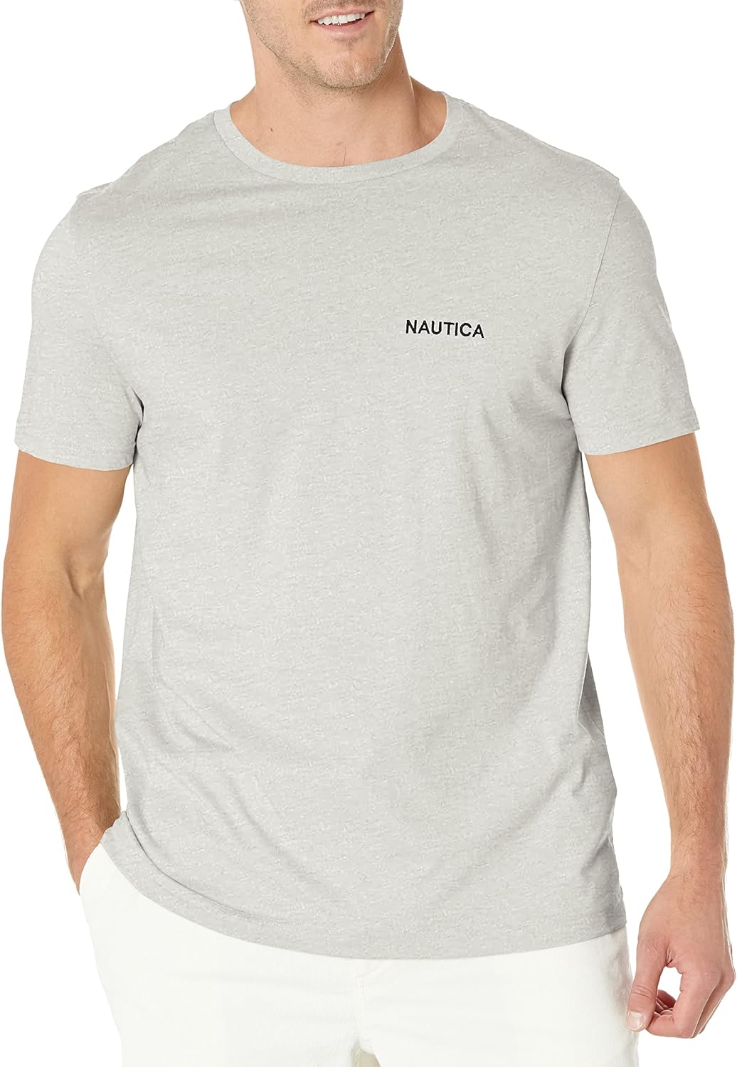 Nautica Men's Short Sleeve Solid Crew Neck T-Shirt