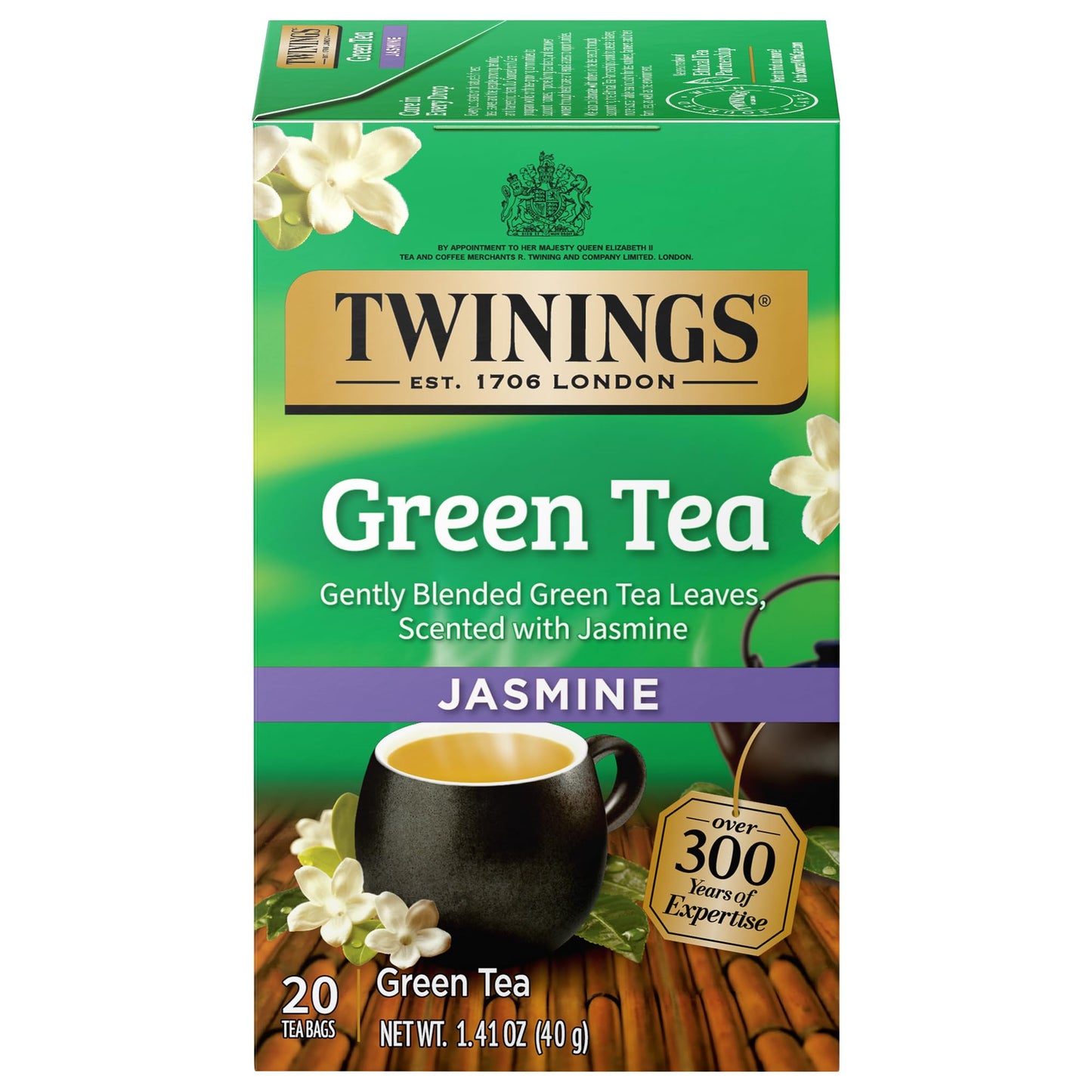 Twinings Decaffeinated English Breakfast Individually Wrapped Black Tea Bags, 20 Count Pack of 6, Flavourful & Robust