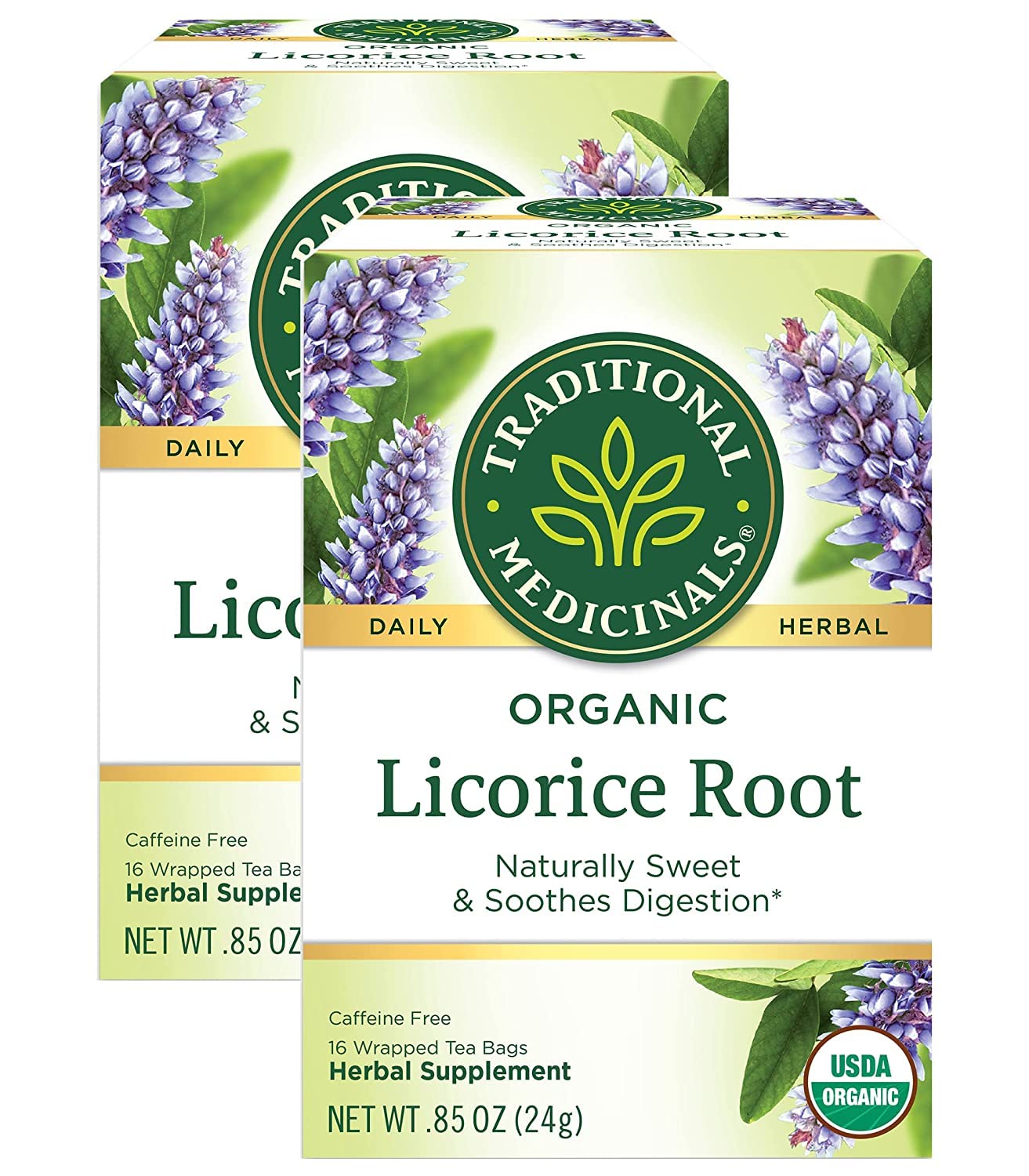 Traditional Medicinals Tea, Organic Lemon Balm, Calms Nerves & Supports Digestion, 16 Tea Bags