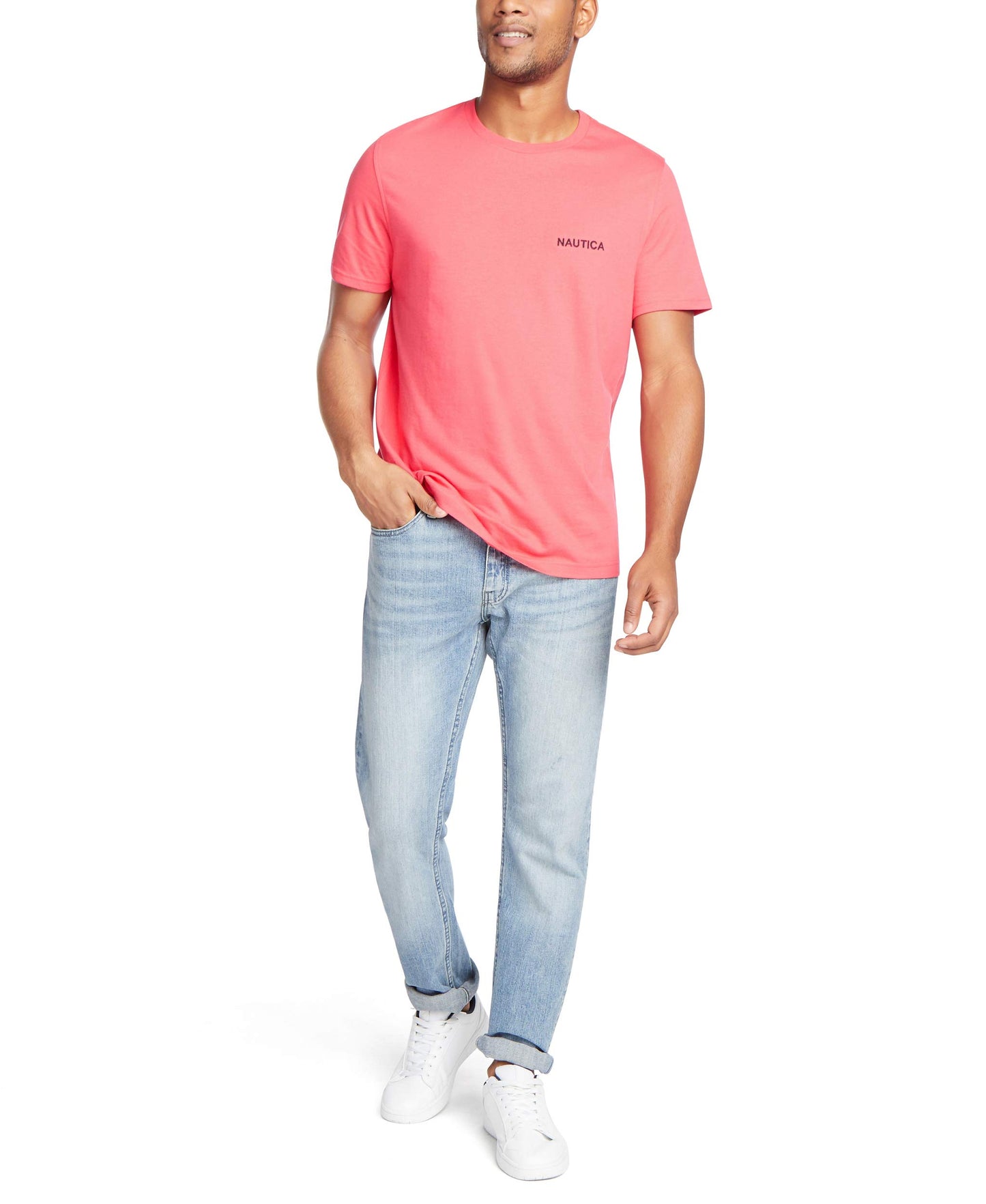 Nautica Men's Short Sleeve Solid Crew Neck T-Shirt