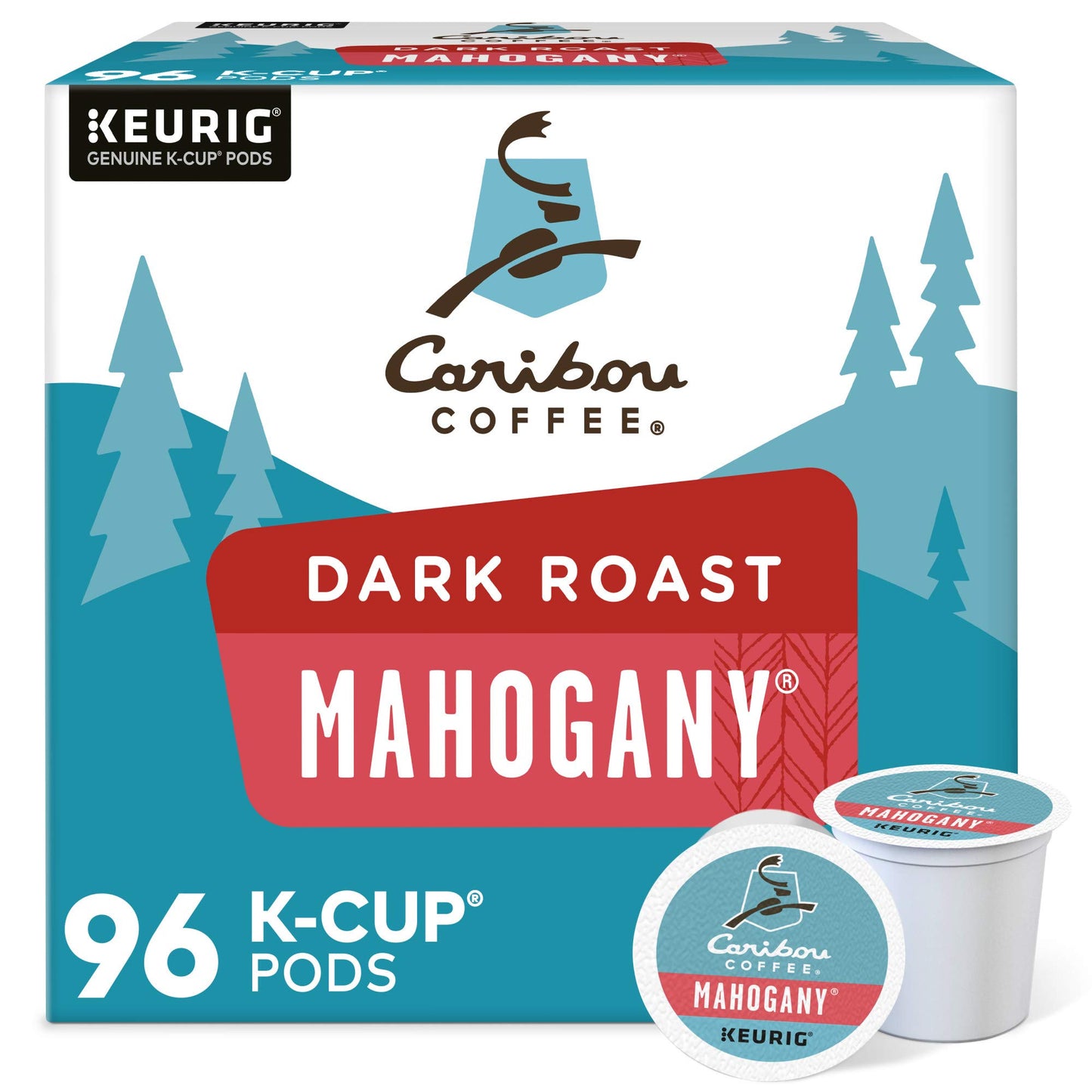 Caribou Coffee Caribou Blend, Keurig Single-Serve K-Cup Pods, Medium Roast Coffee, 32 Count