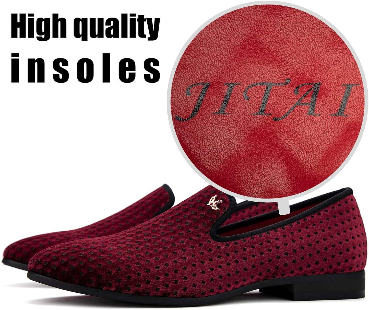 JITAI Luxury Men Shoes Black Loafers Leather Men 's Casual Shoes Brand Comfortable