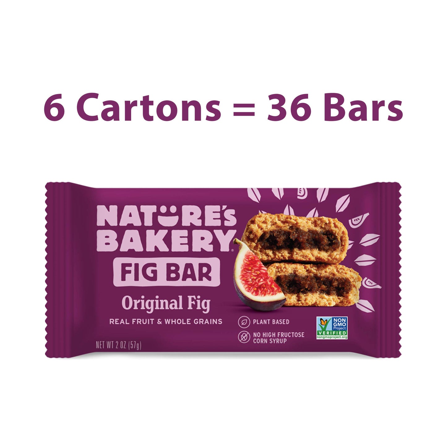 Natureâ€™s Bakery Whole Wheat Fig Bars, Blueberry, Real Fruit, Vegan, Non-GMO, Snack bar, Twin packs- 12 count