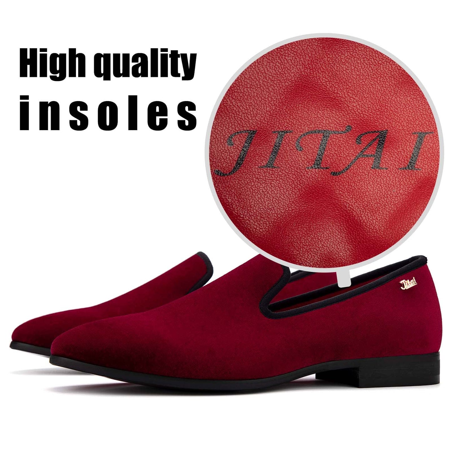 JITAI Luxury Men Shoes Black Loafers Leather Men 's Casual Shoes Brand Comfortable