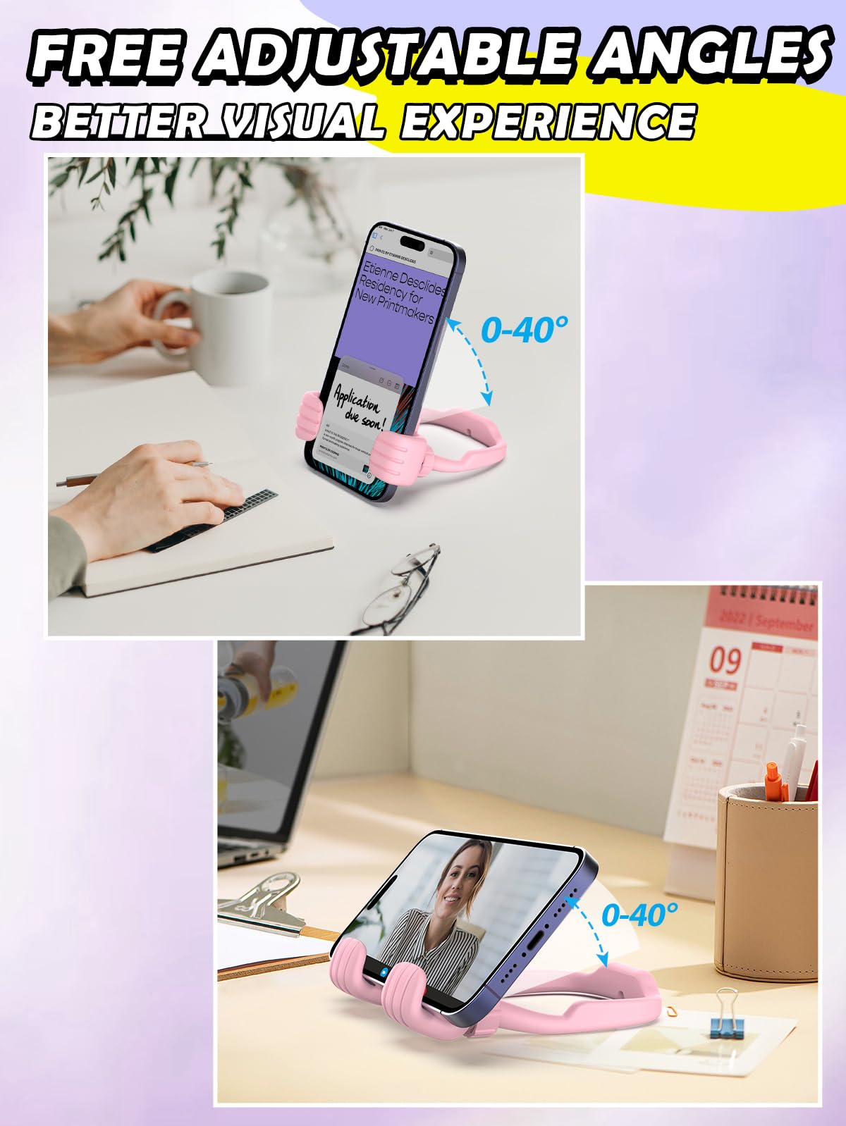 Graduation Gifts for Her Him 2024 College High School Masters Degree Thumbs up Lazy Phone Stand Holder Funny Gadgets Teens Boys Girls Kids Dad Father Mother Husband Wife Adults Men Who Have Everything