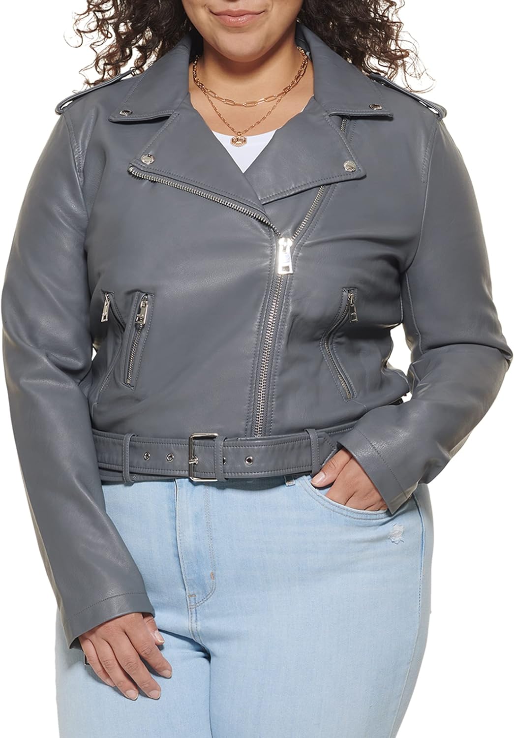 Levi's Women's Belted Faux Leather Moto Jacket (Regular & Plus Size)